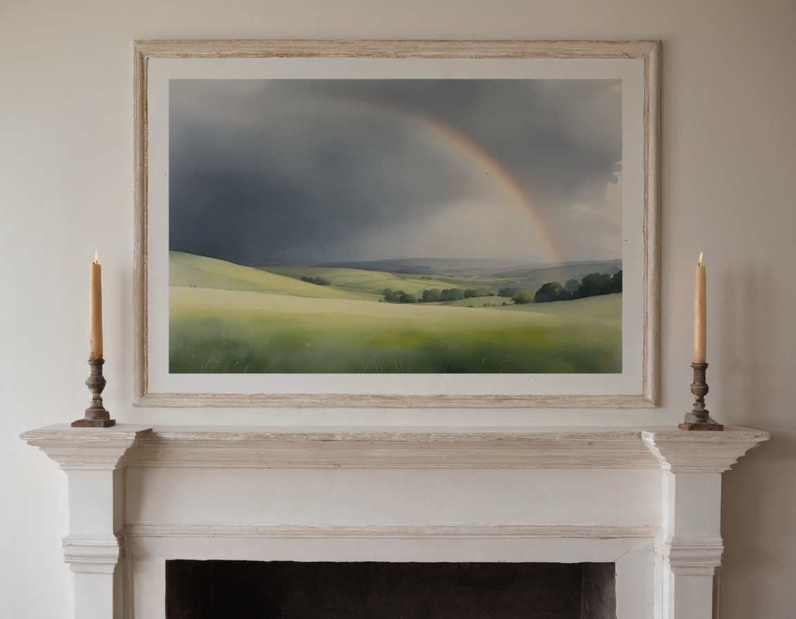 Soft Bow over the Downs previewed in a real room