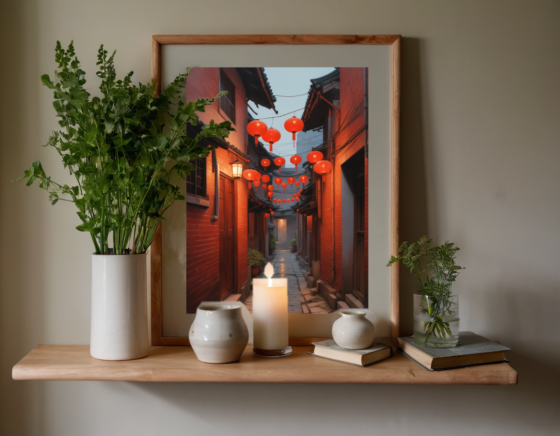 Lilong Lanterns previewed in a real room