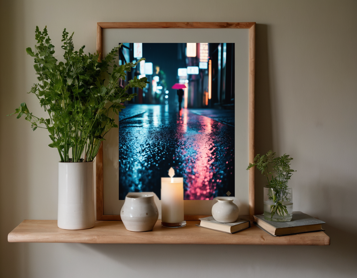 Neon Rain, Soft Focus previewed in a real room
