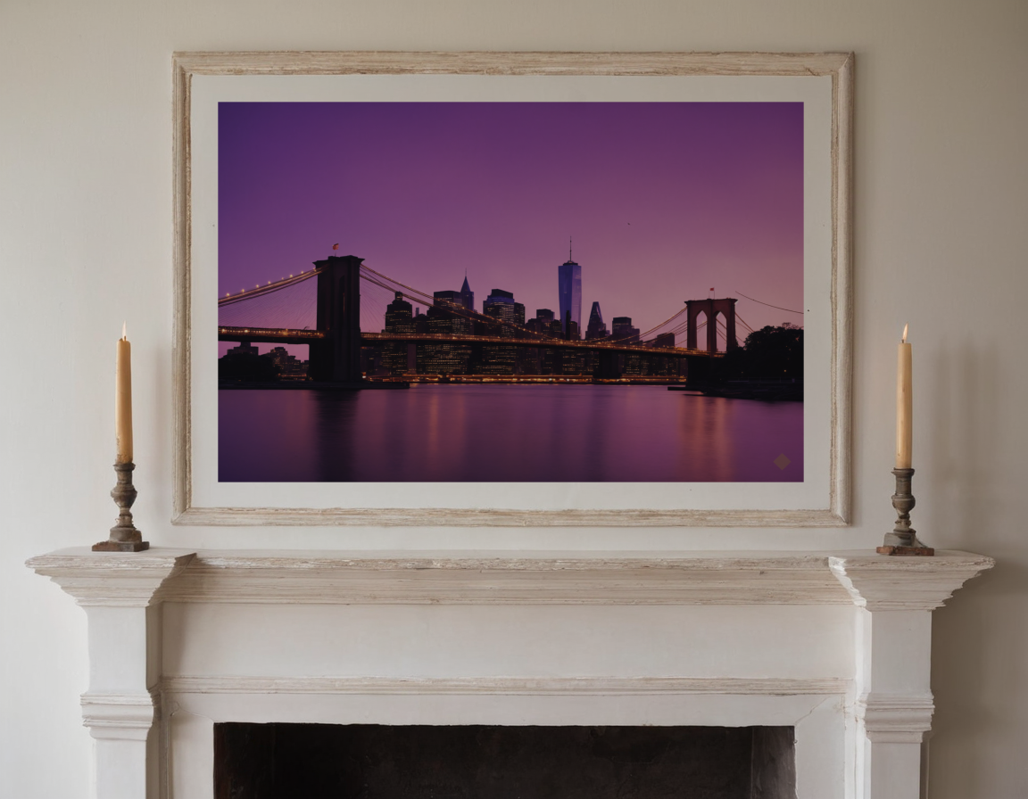 Skyline from the East River previewed in a real room