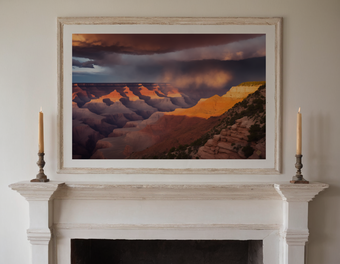 Canyon, Storm Light previewed in a real room