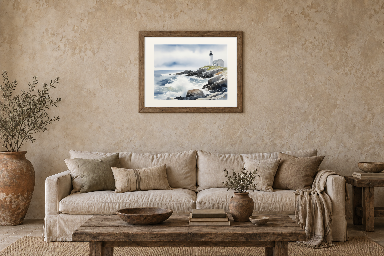 Lighthouse, Hard Coast previewed in a real room