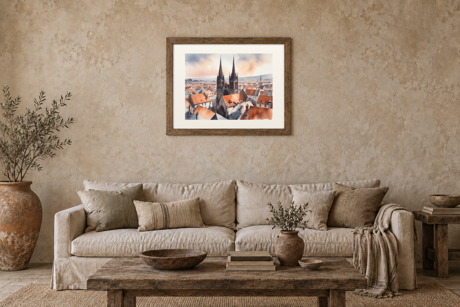 Spires Over the Rooftops previewed in a real room