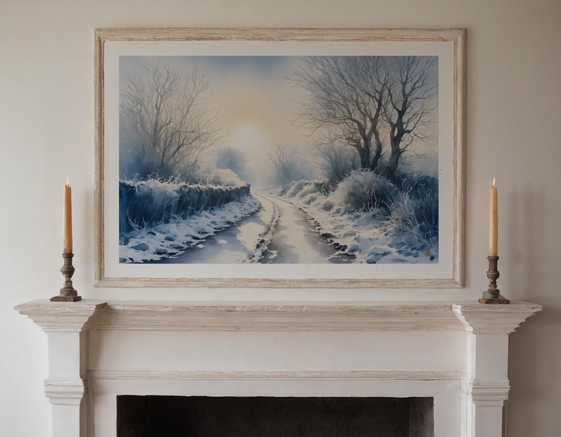 Hoar Frost Lane previewed in a real room