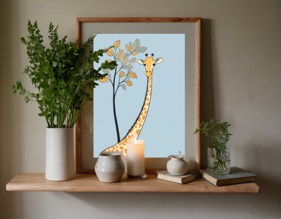 The Tall Giraffe previewed in a real room