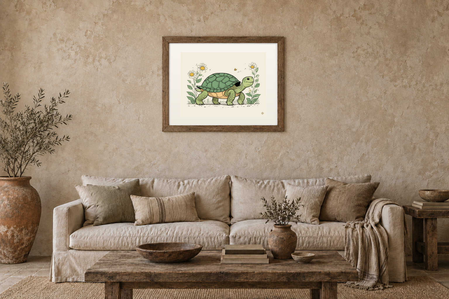 Tortoise Takes His Time previewed in a real room
