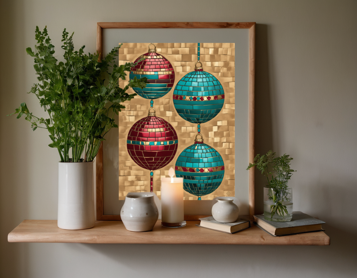 Baubles in Mosaic previewed in a real room