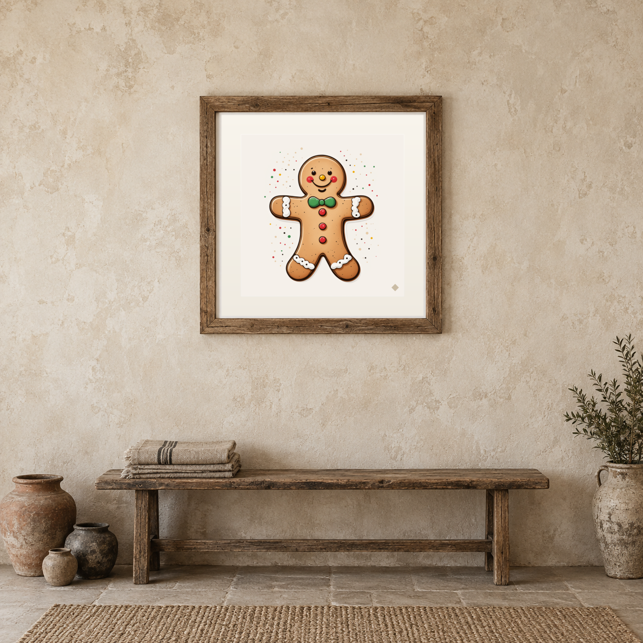 Gingerbread Man, Iced previewed in a real room