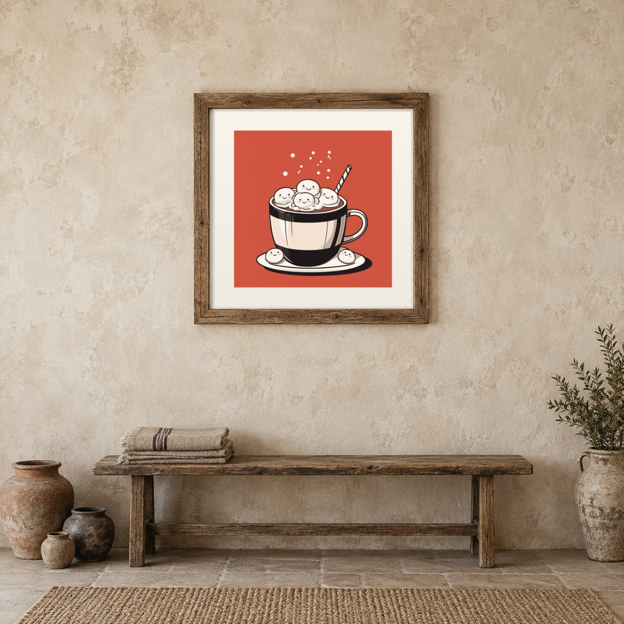Cocoa and Marshmallows previewed in a real room