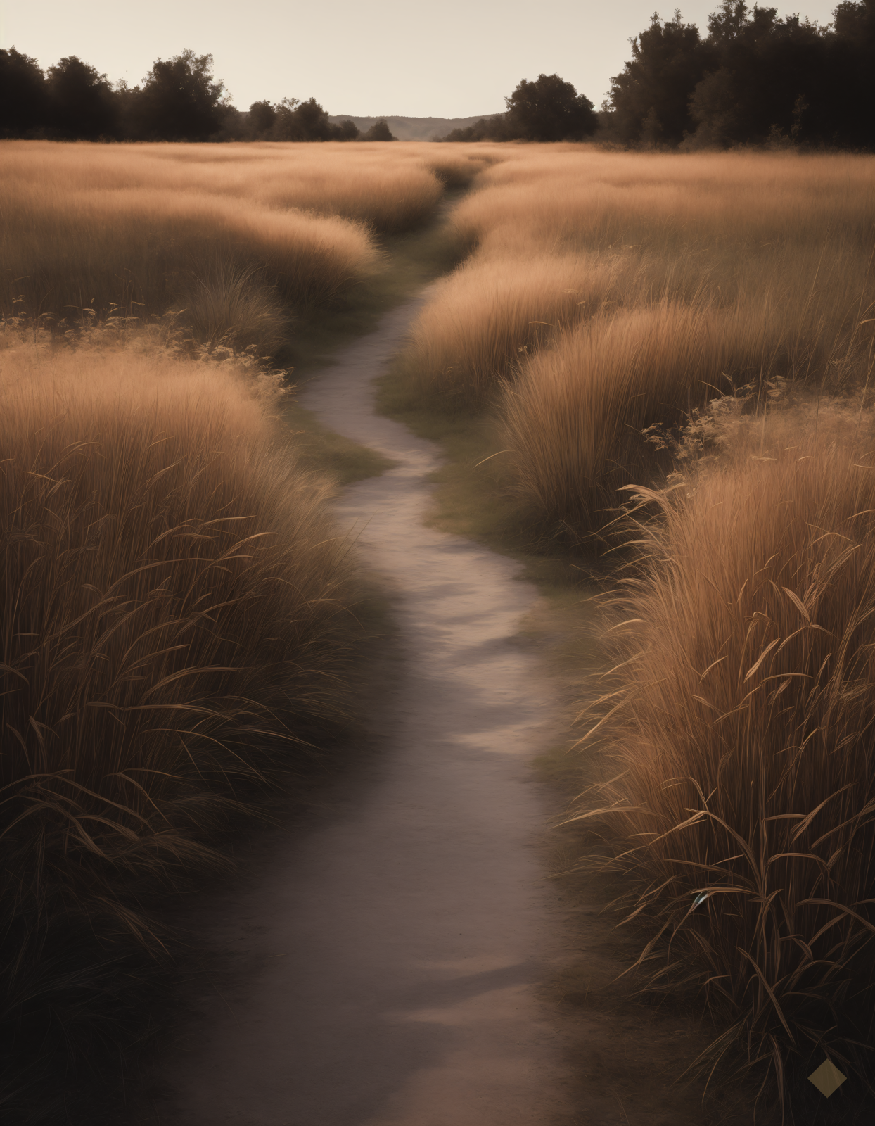 Evening Meadow Path