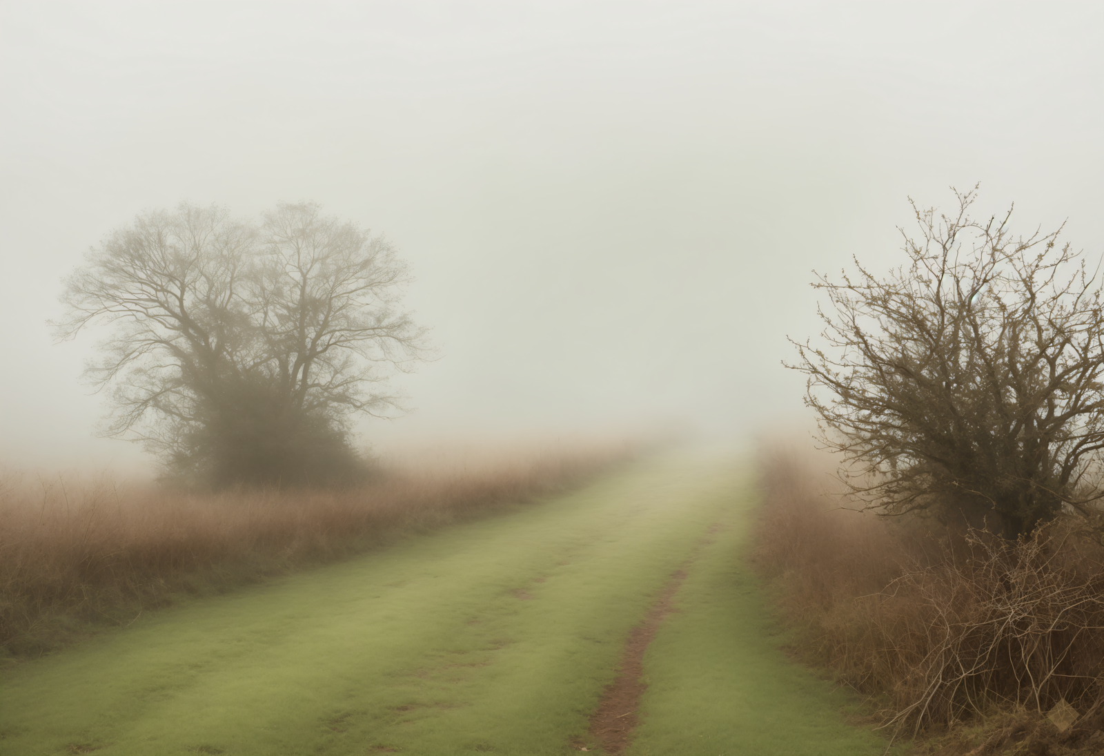 Hedgerow in Fog