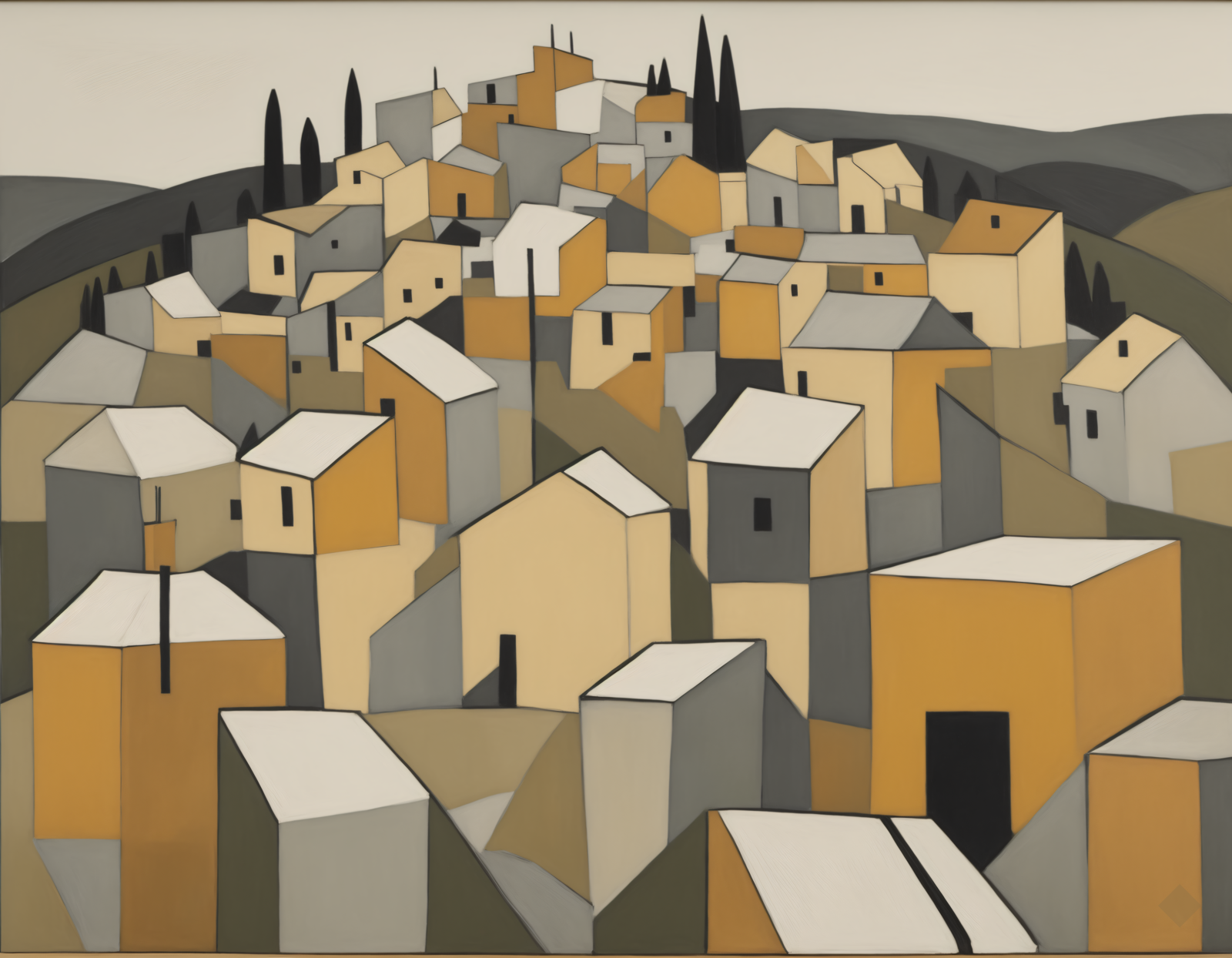 Cubist Rooftops