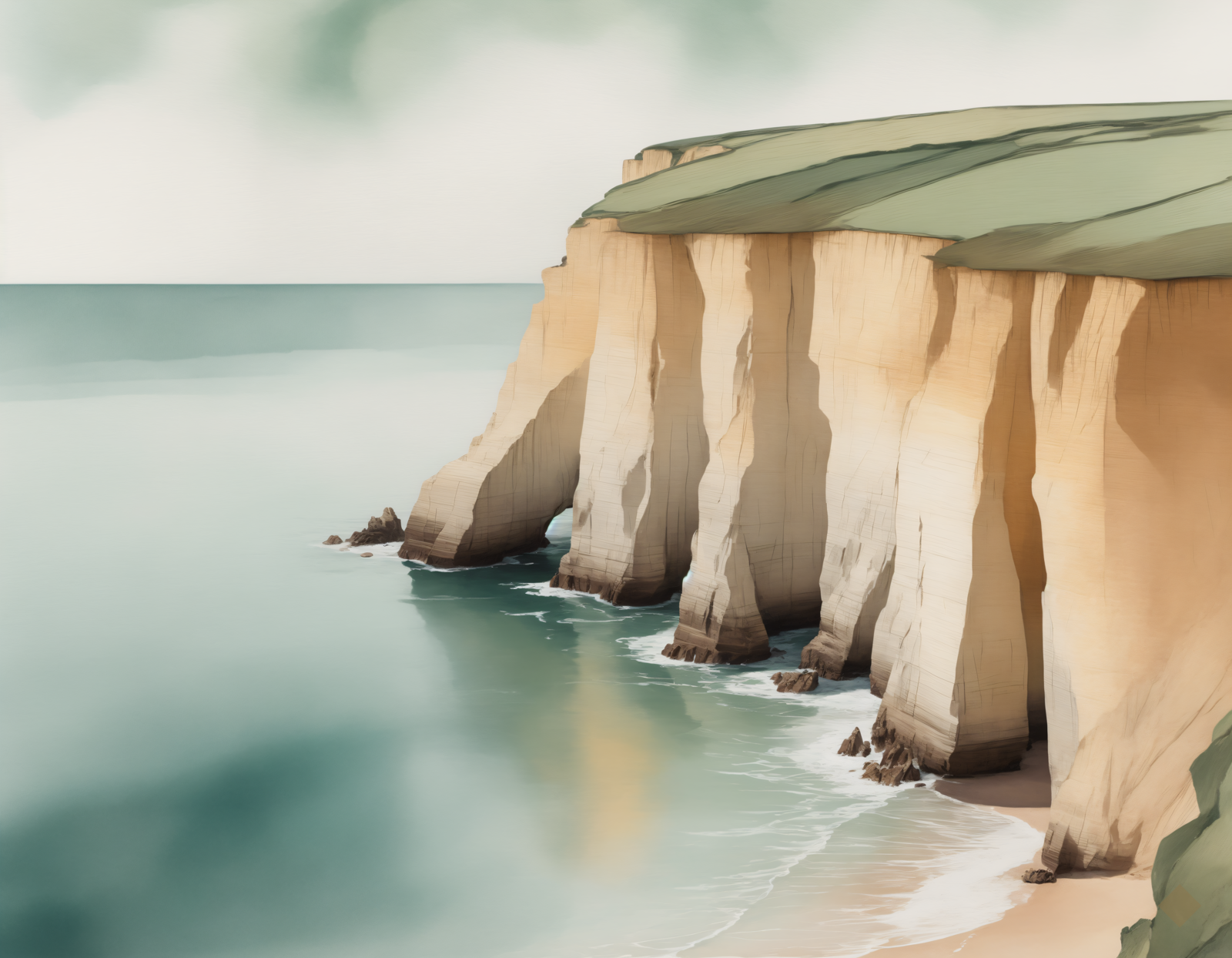 Coastal Cliff Wash