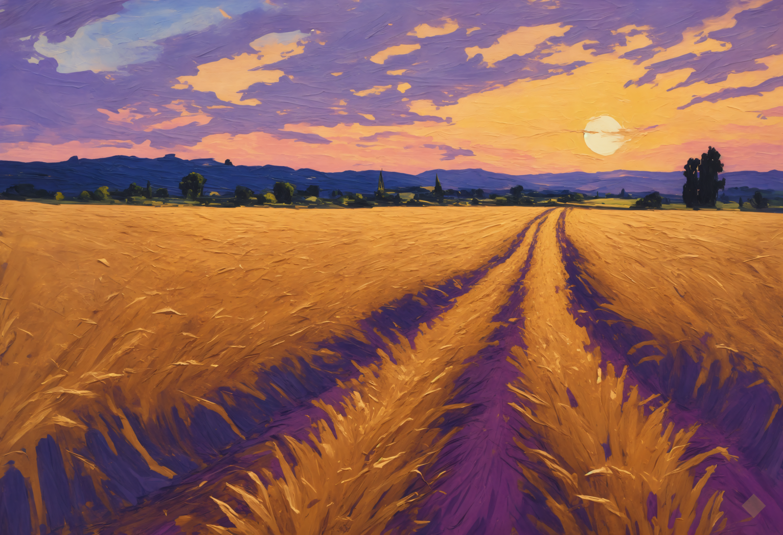 Wheat Field at Dusk