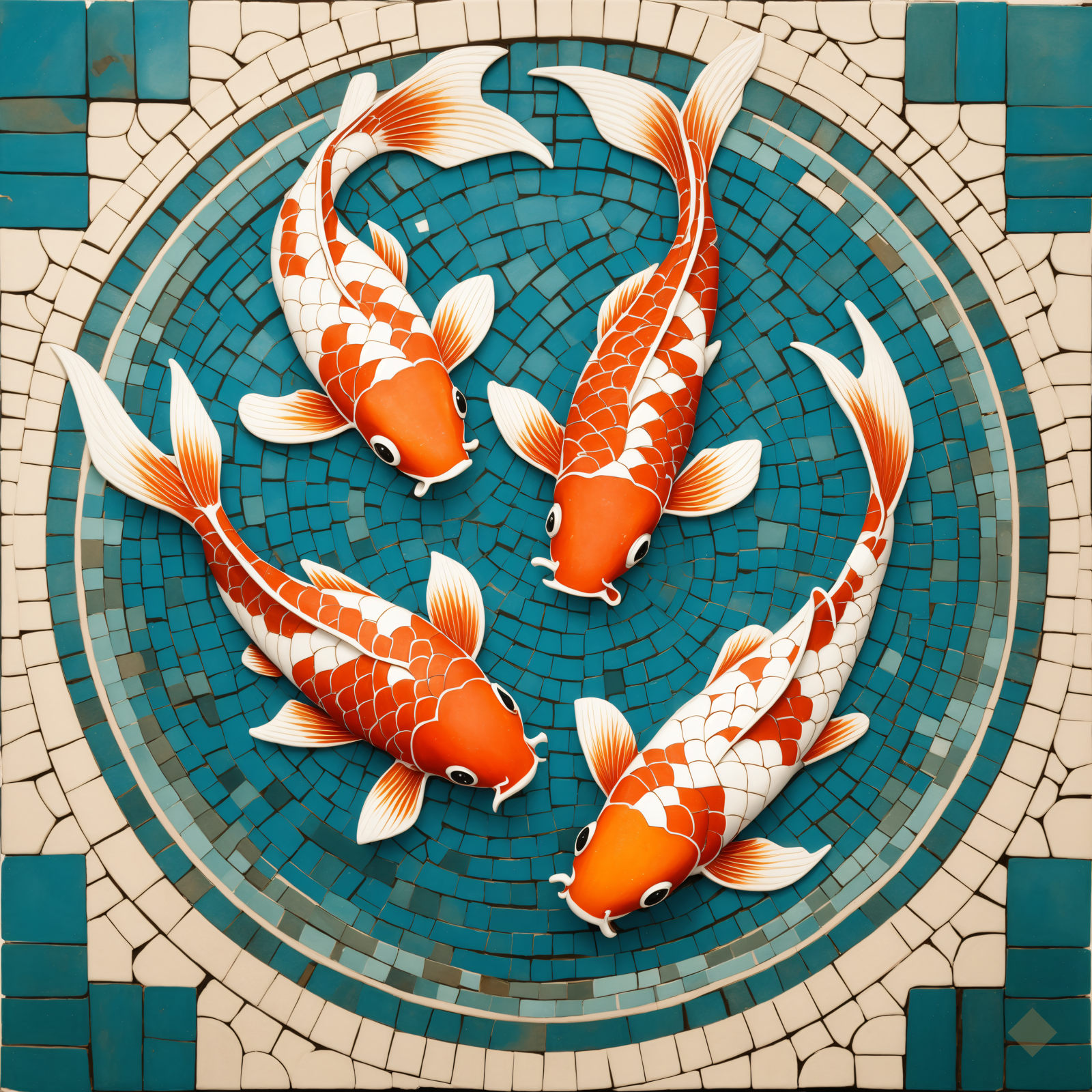 Mosaic Koi