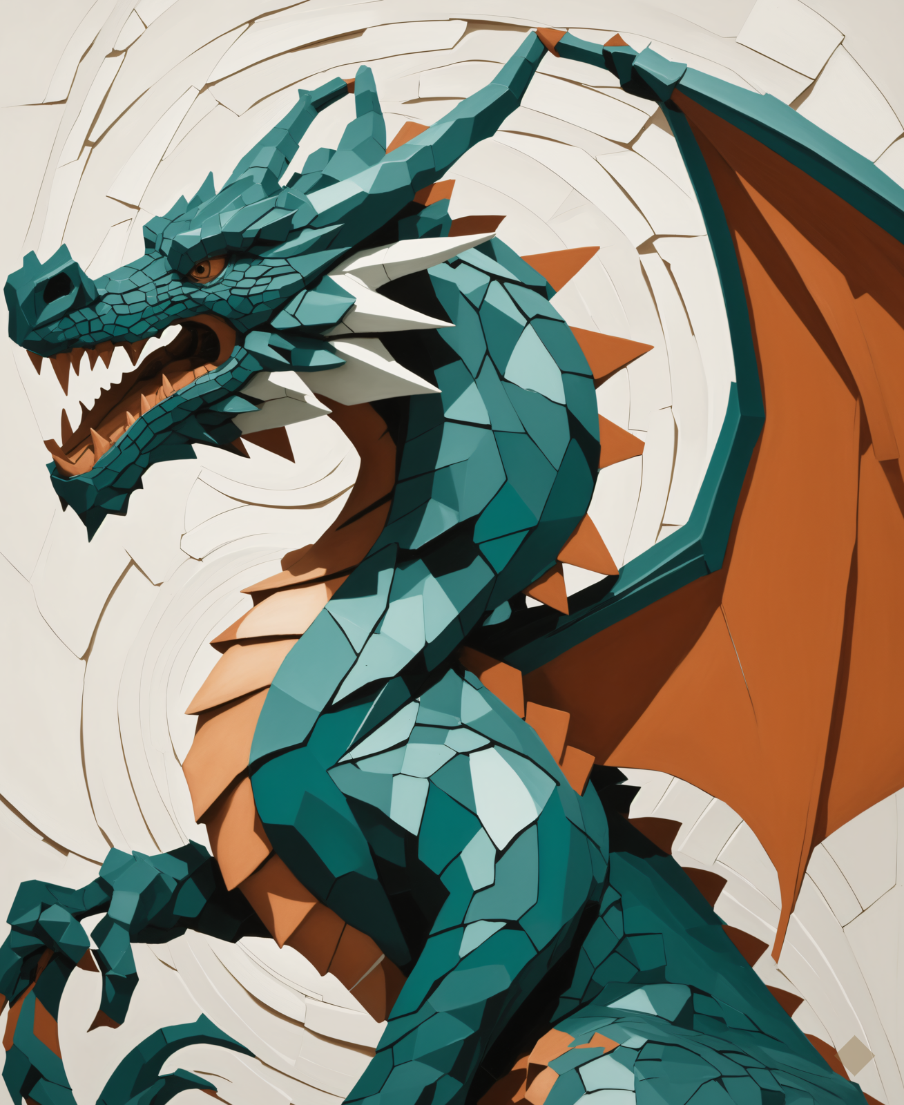 Cubist Dragon