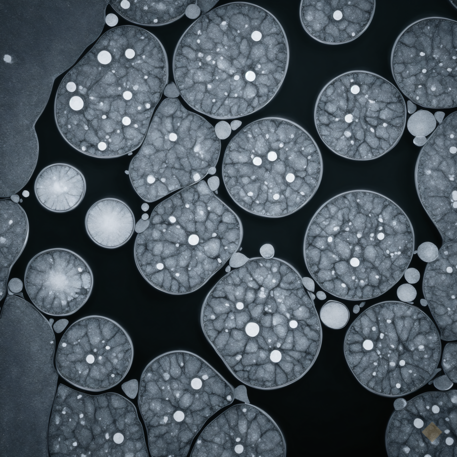 Black Ice Bubbles