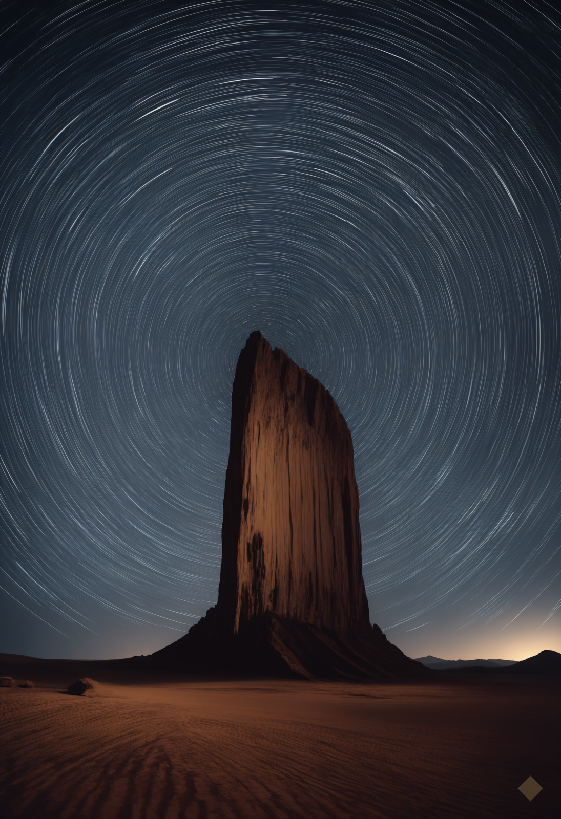 Star Trails Monolith