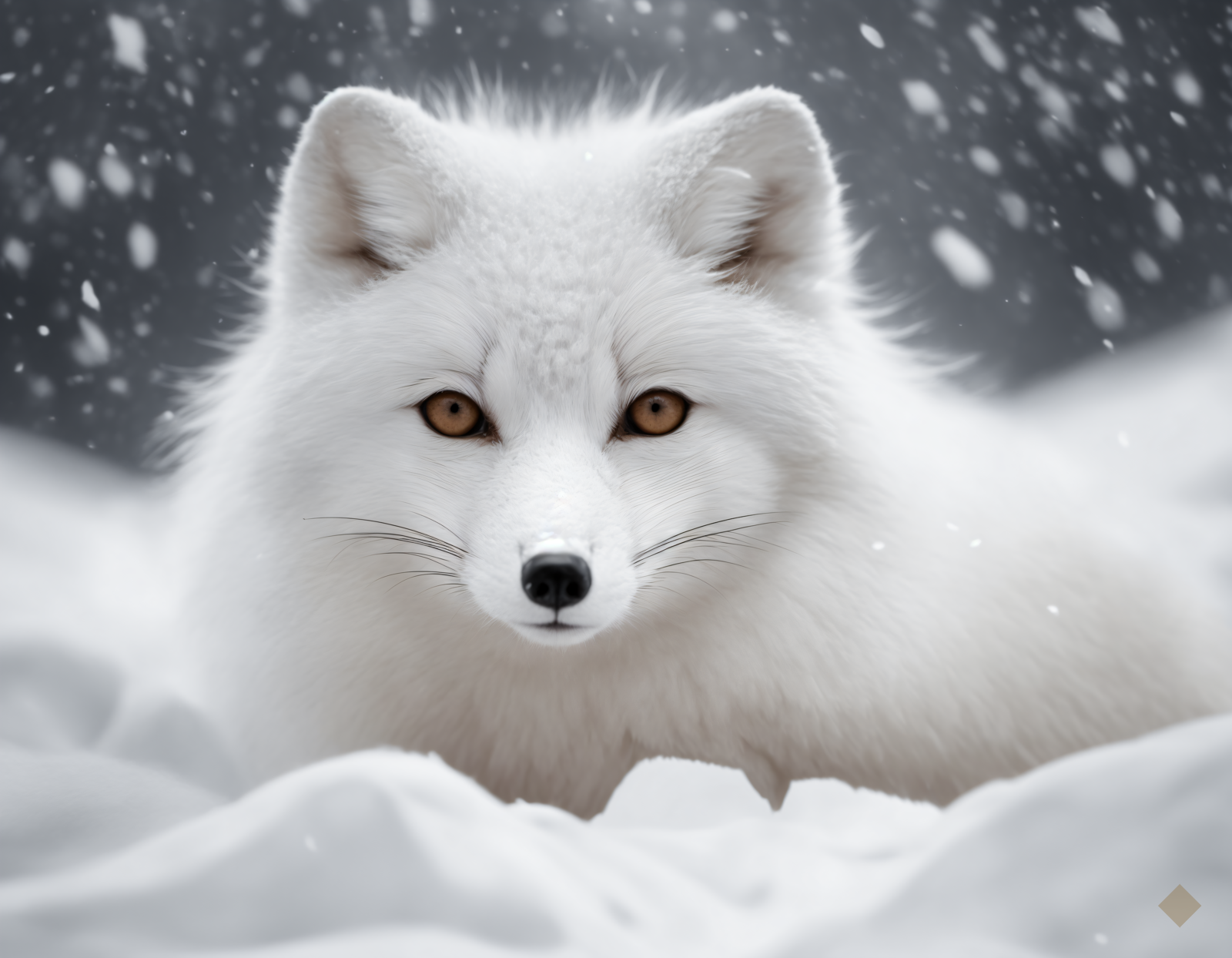 Arctic Fox Snowfall