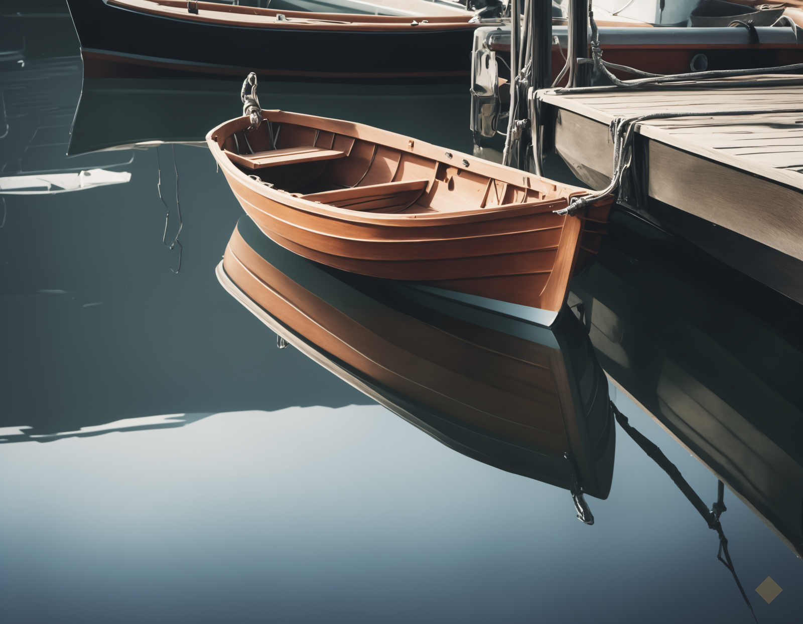 Dinghy on Glass