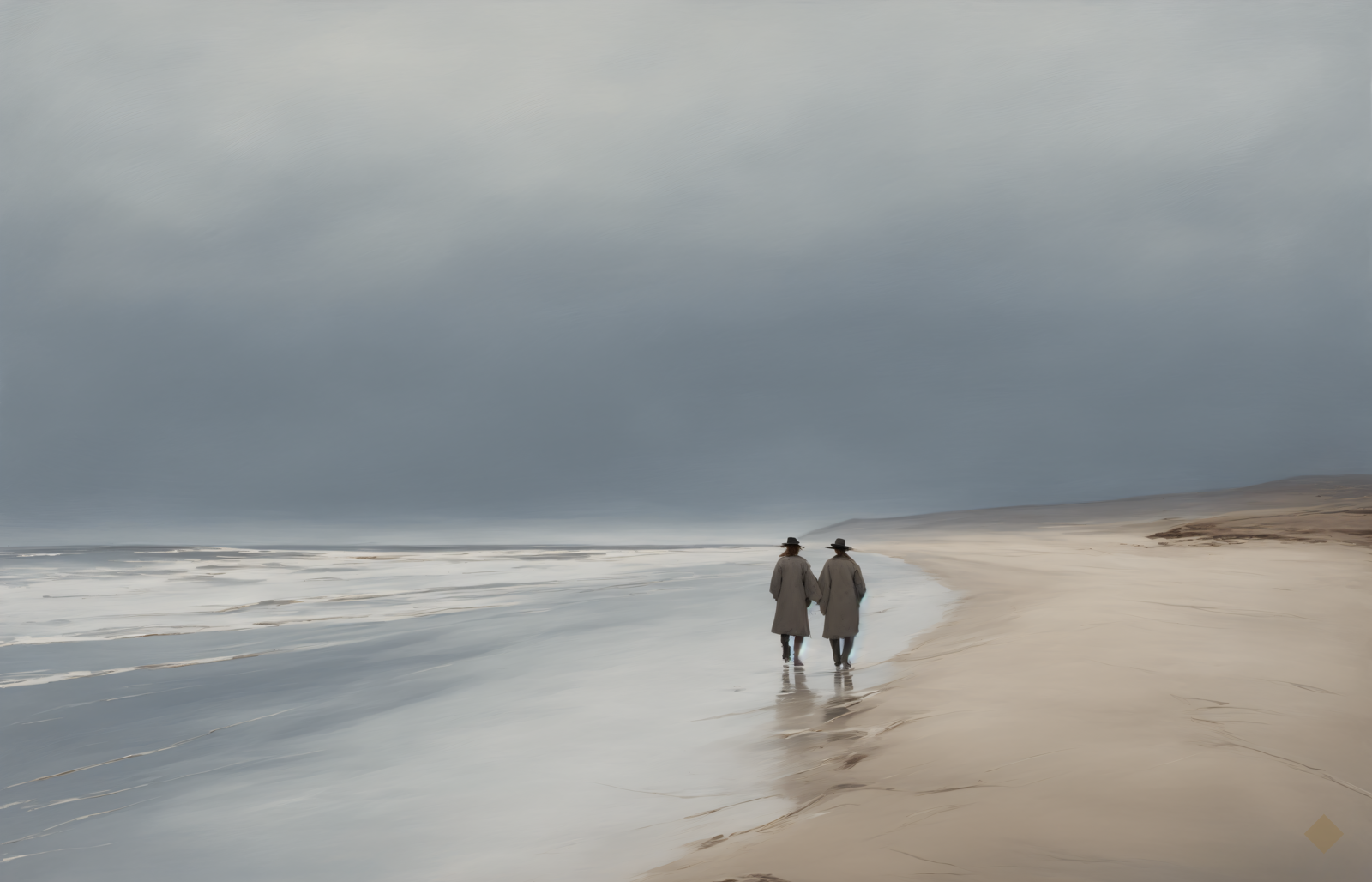 Winter Beach Walkers