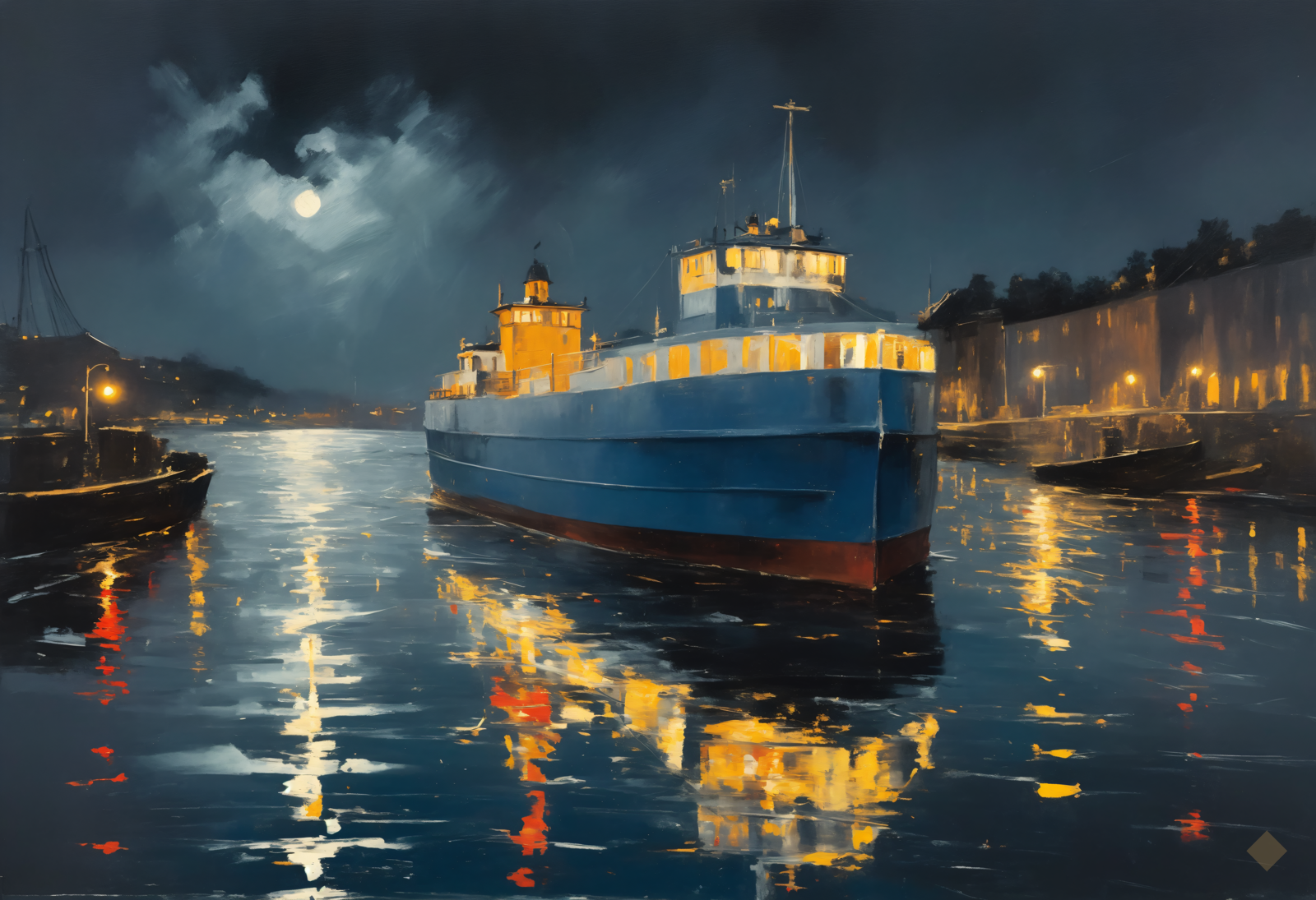 Ferry Lights Crossing