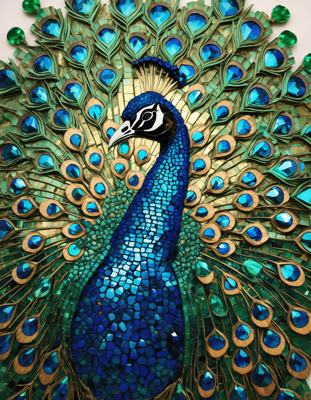 Peacock in Tesserae