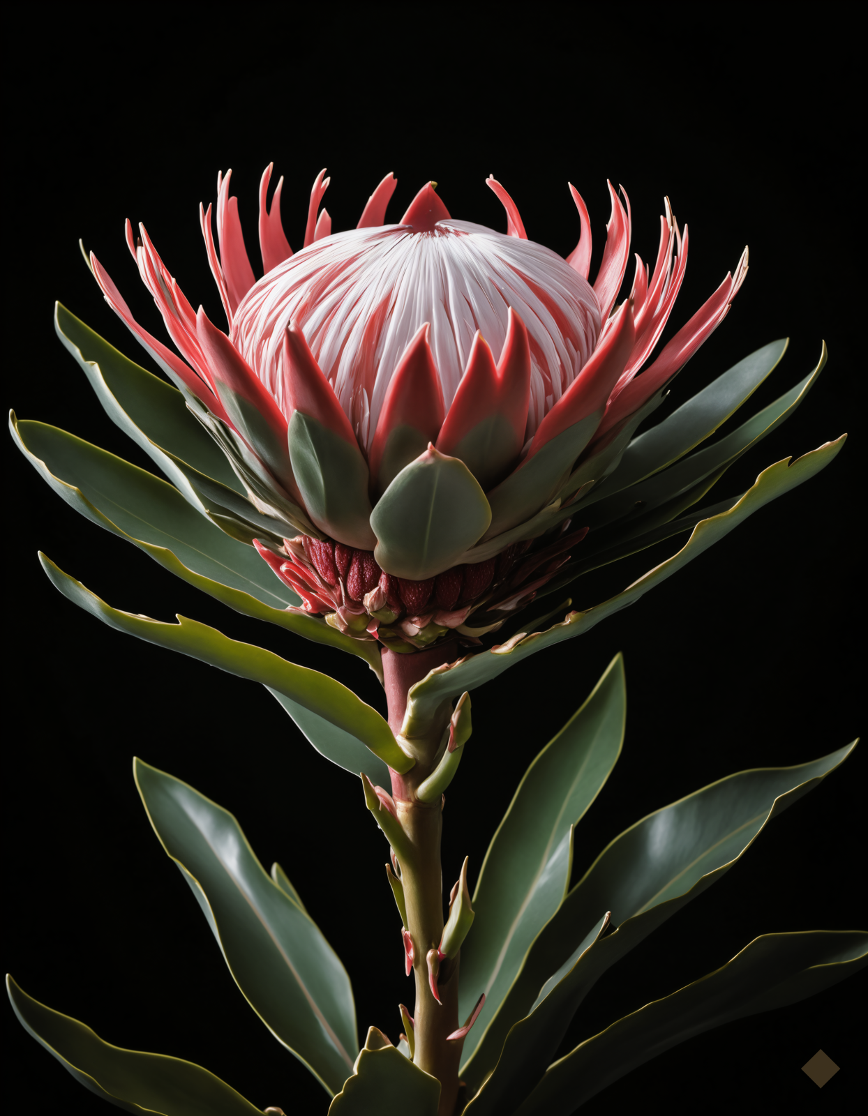 Protea Portrait Dark