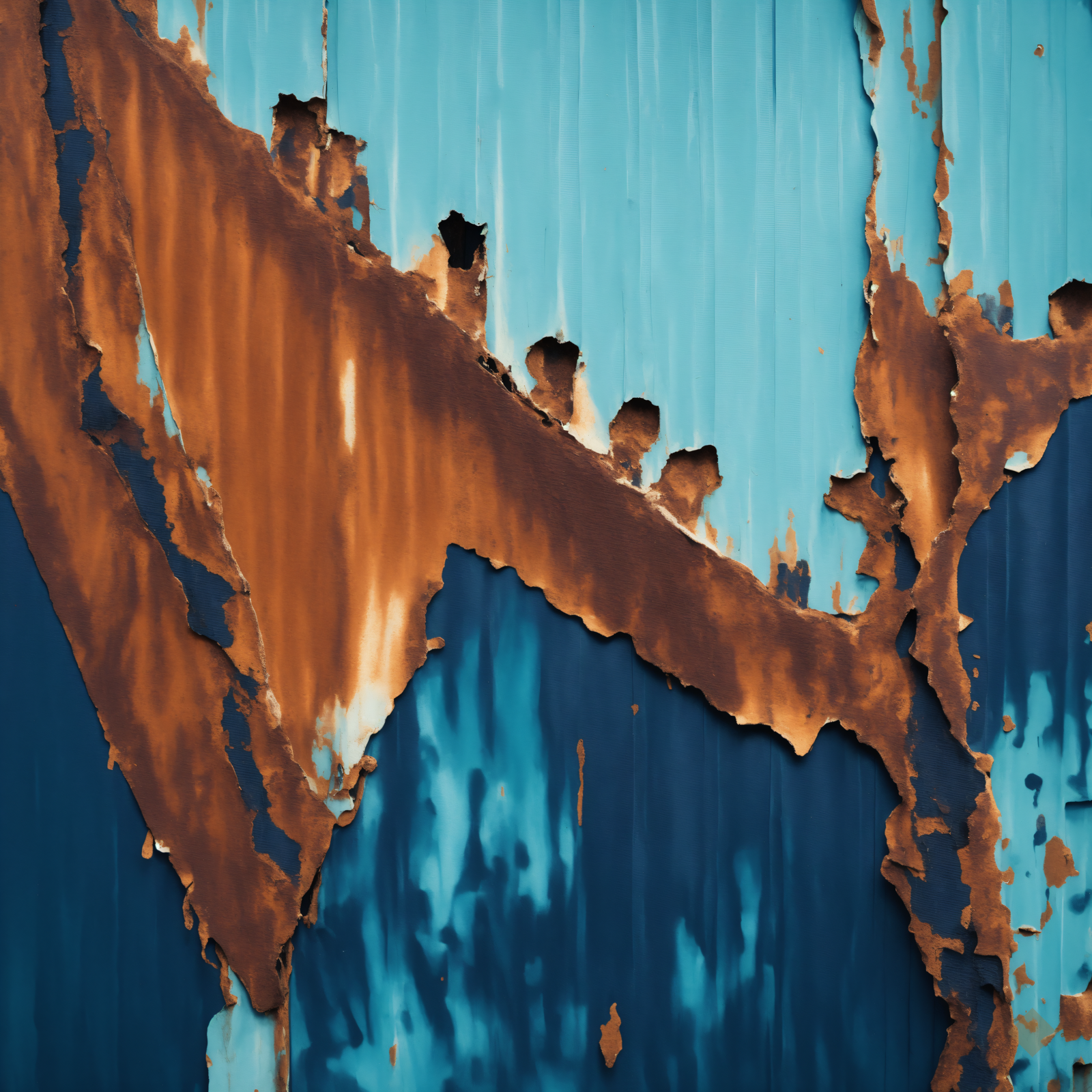 Rust and Turquoise Hull