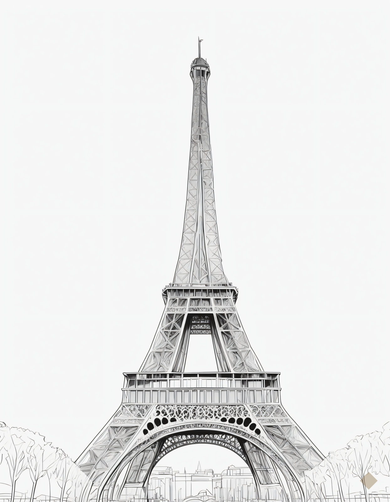 One Line Eiffel