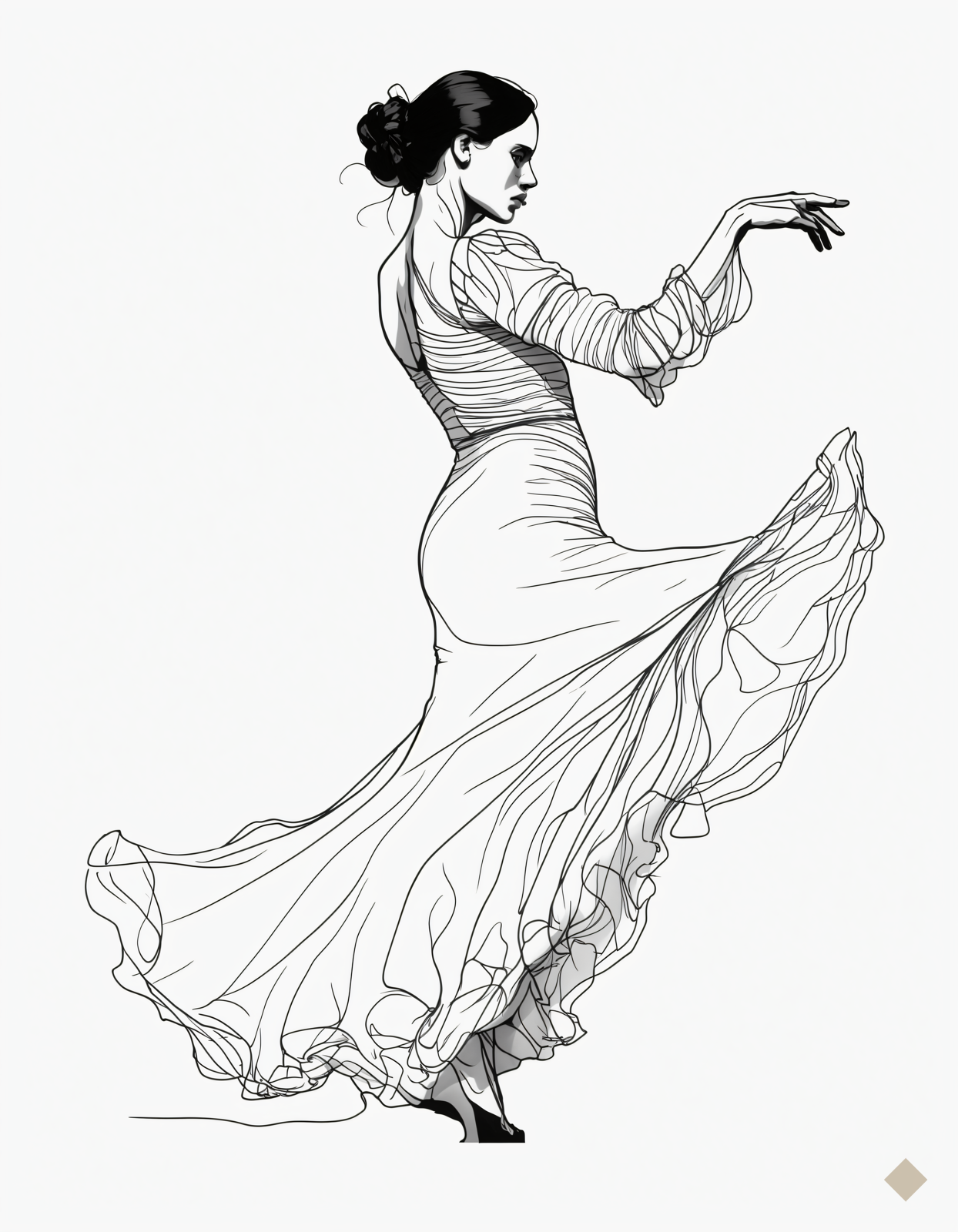 One Line Flamenco