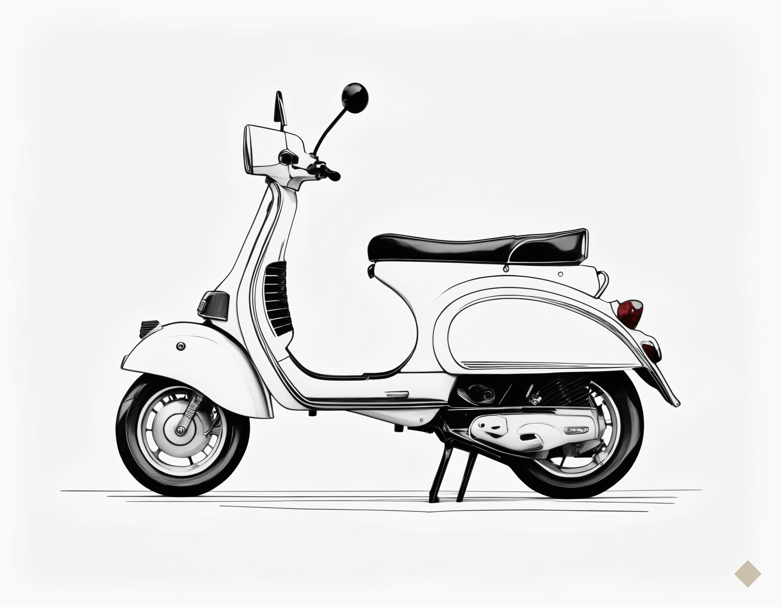 Scooter at Rest