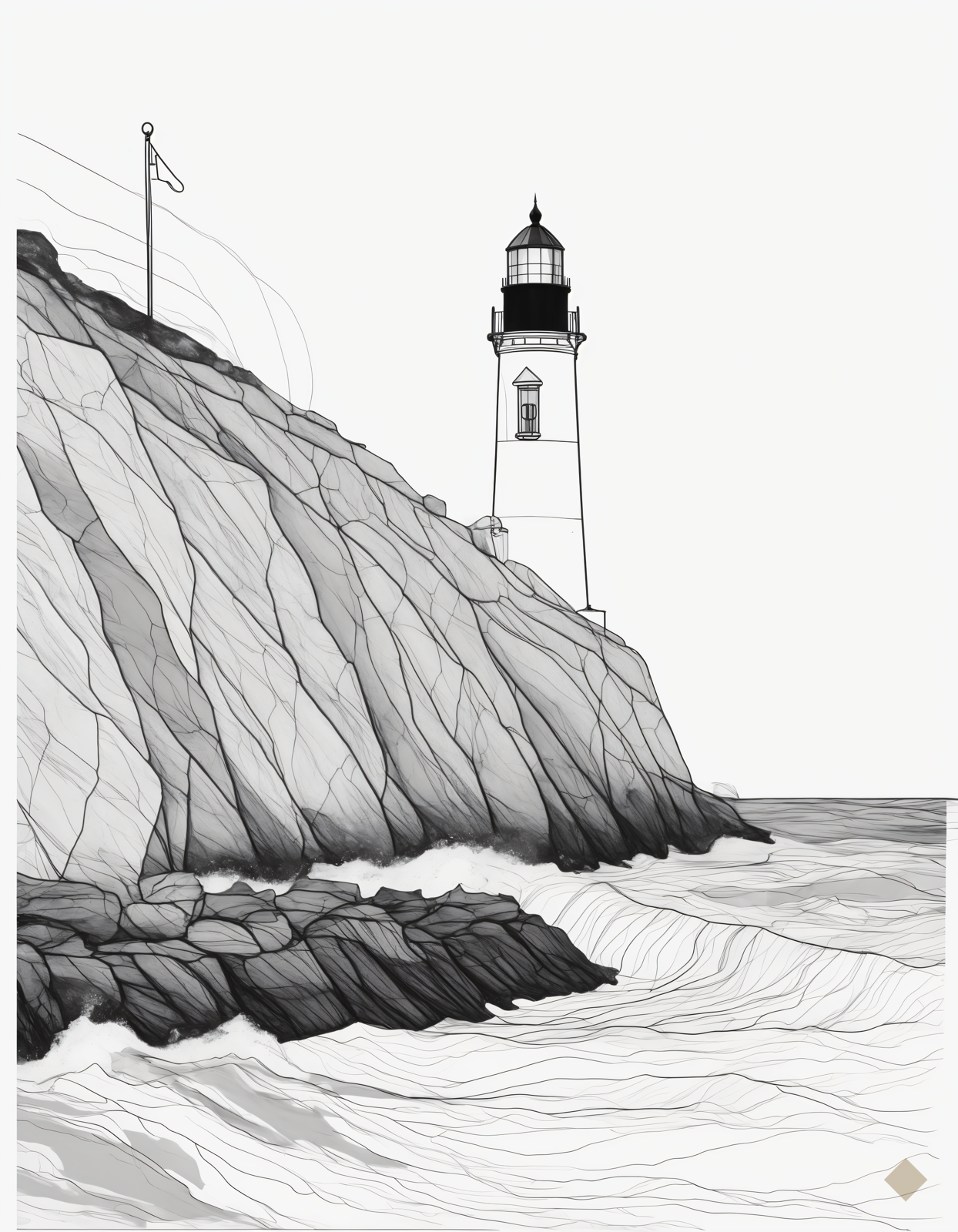 One Line Lighthouse