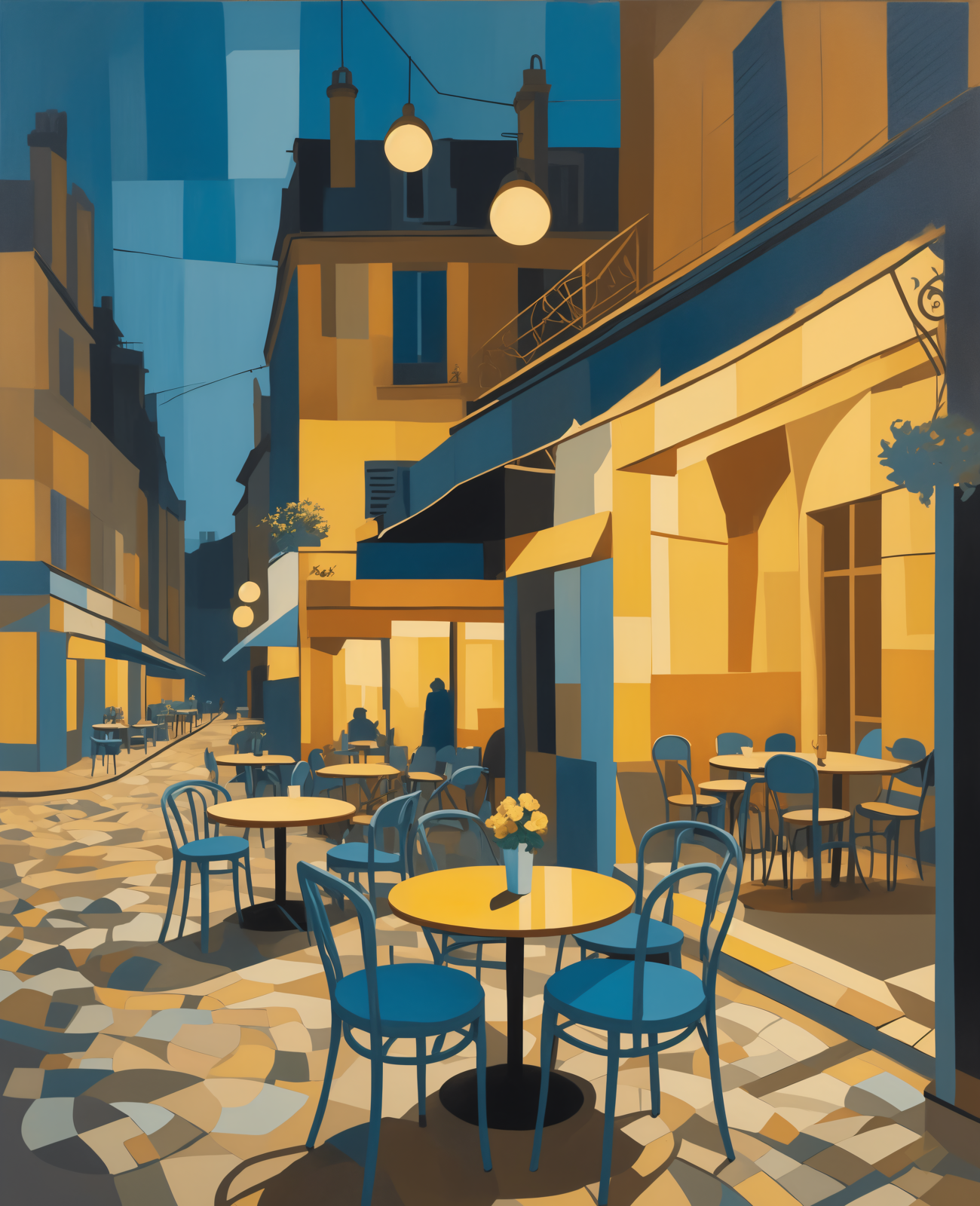 Cubist Cafe Terrace