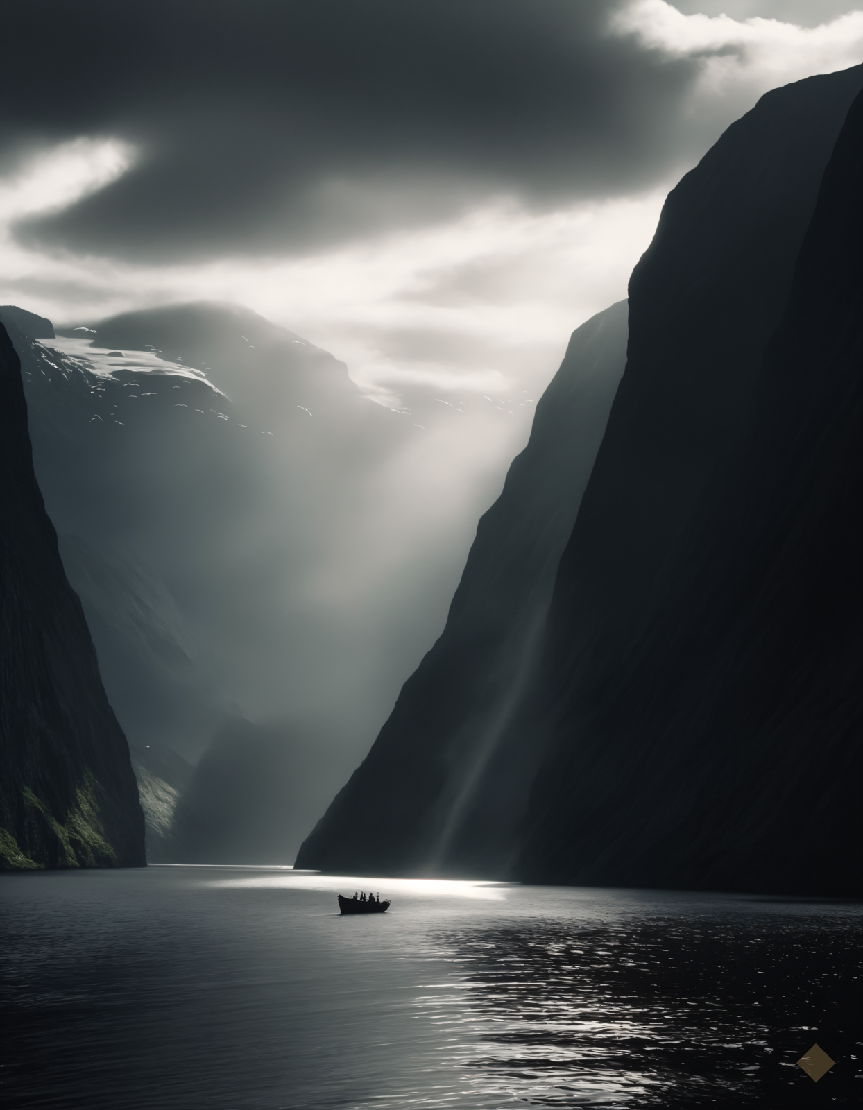 Fjord Light Shafts