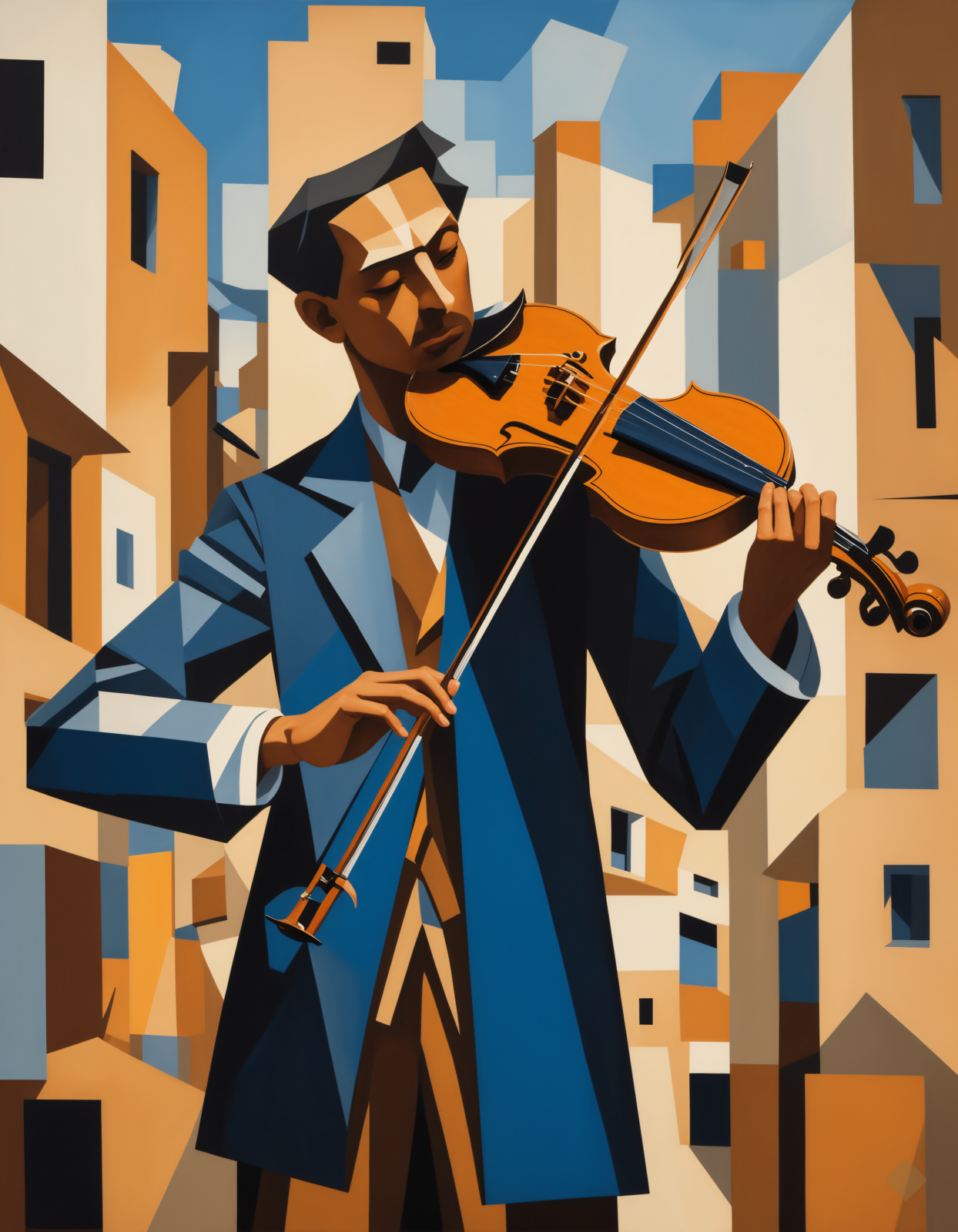 Cubist Violinist