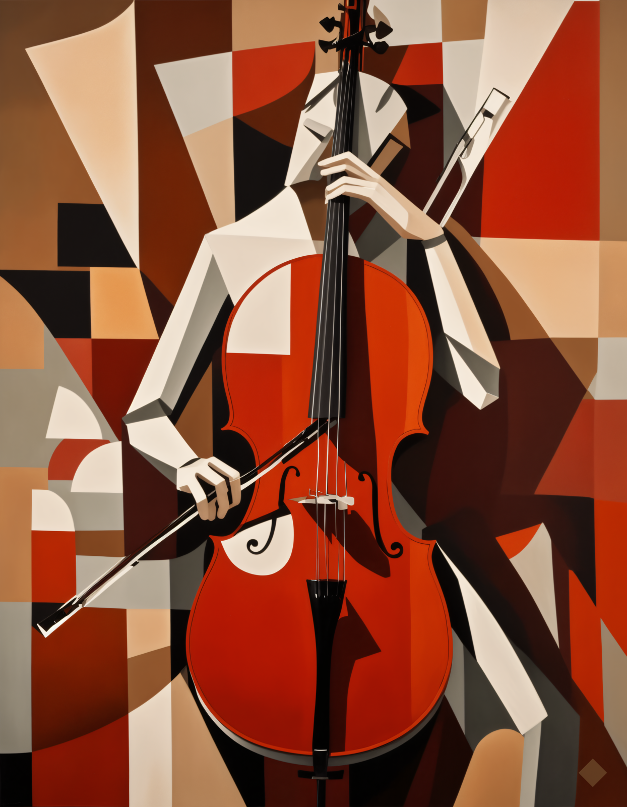 Cubist Cellist