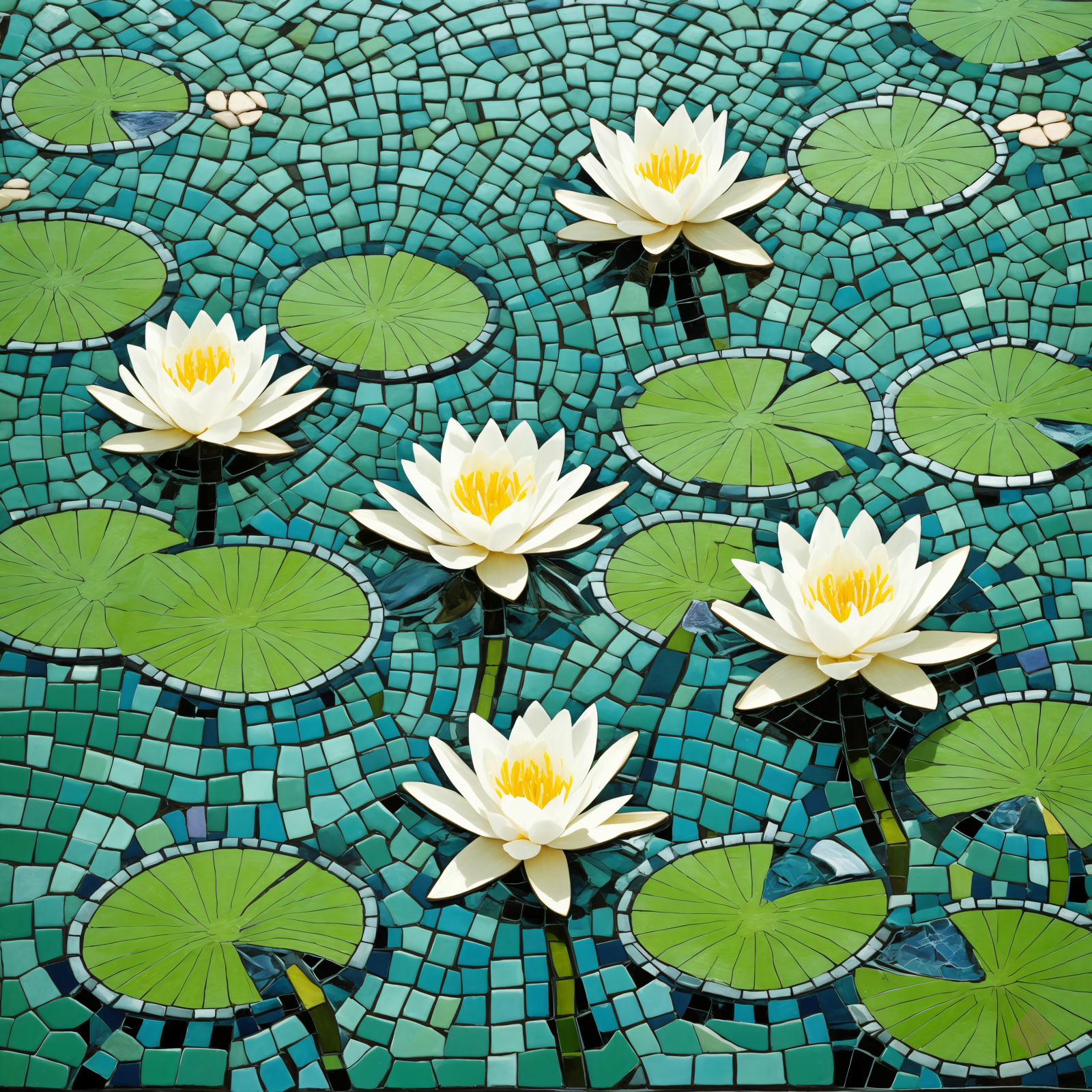 Waterlily Pool Mosaic