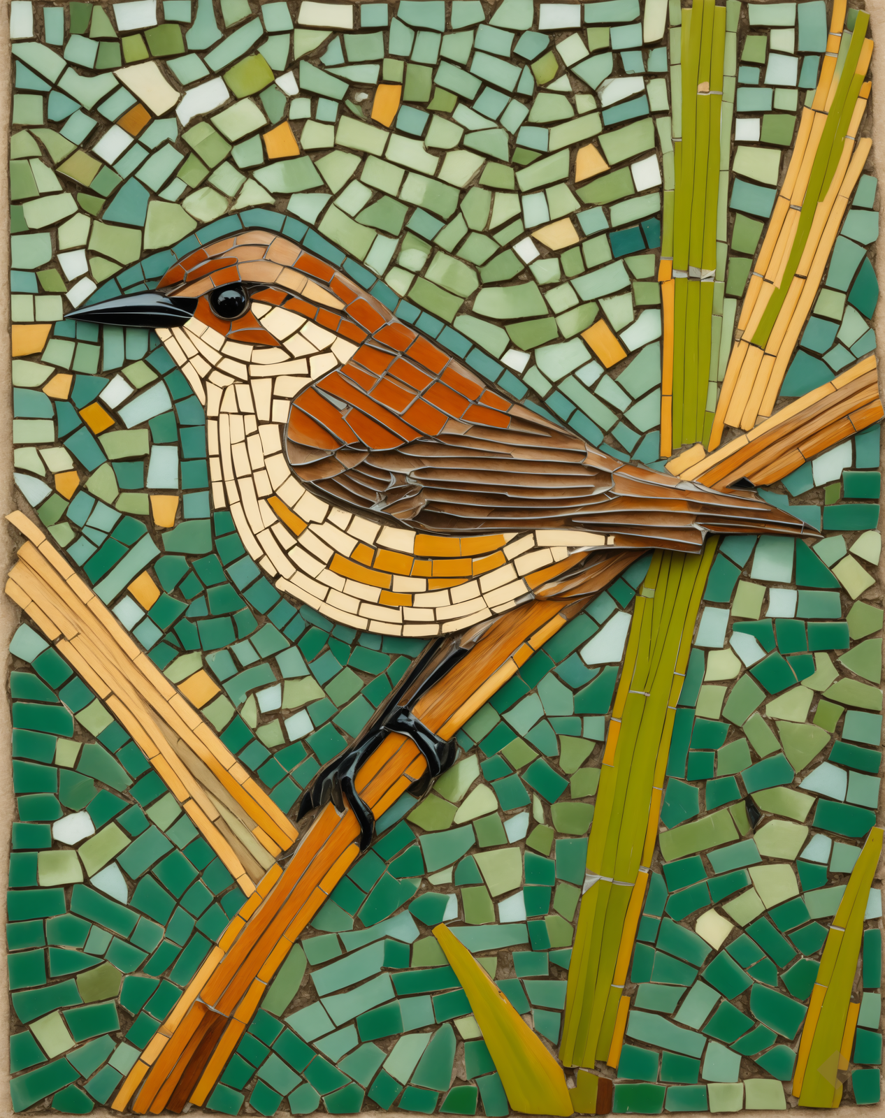 Reed Warbler Mosaic