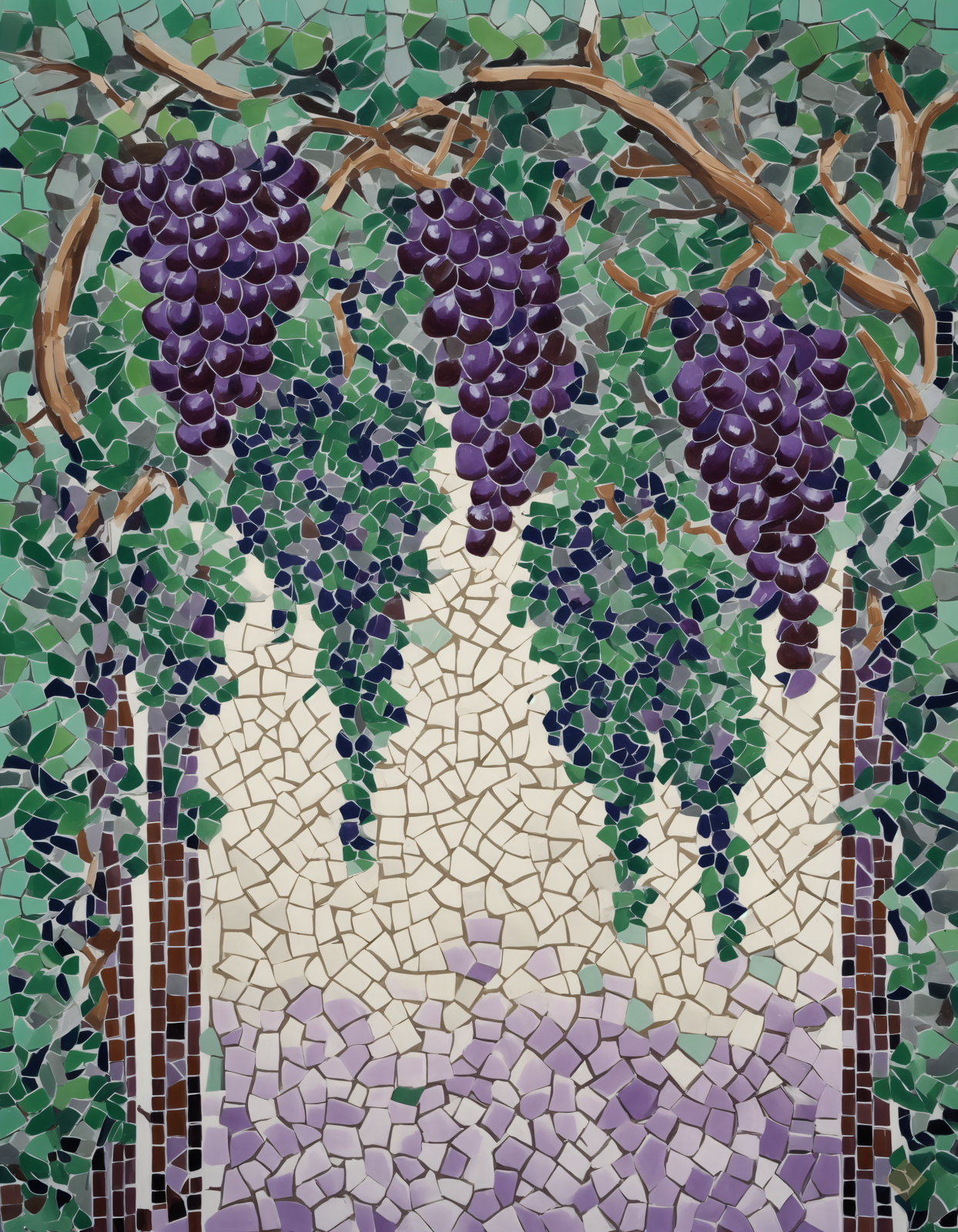 Mosaic Grape Arbor