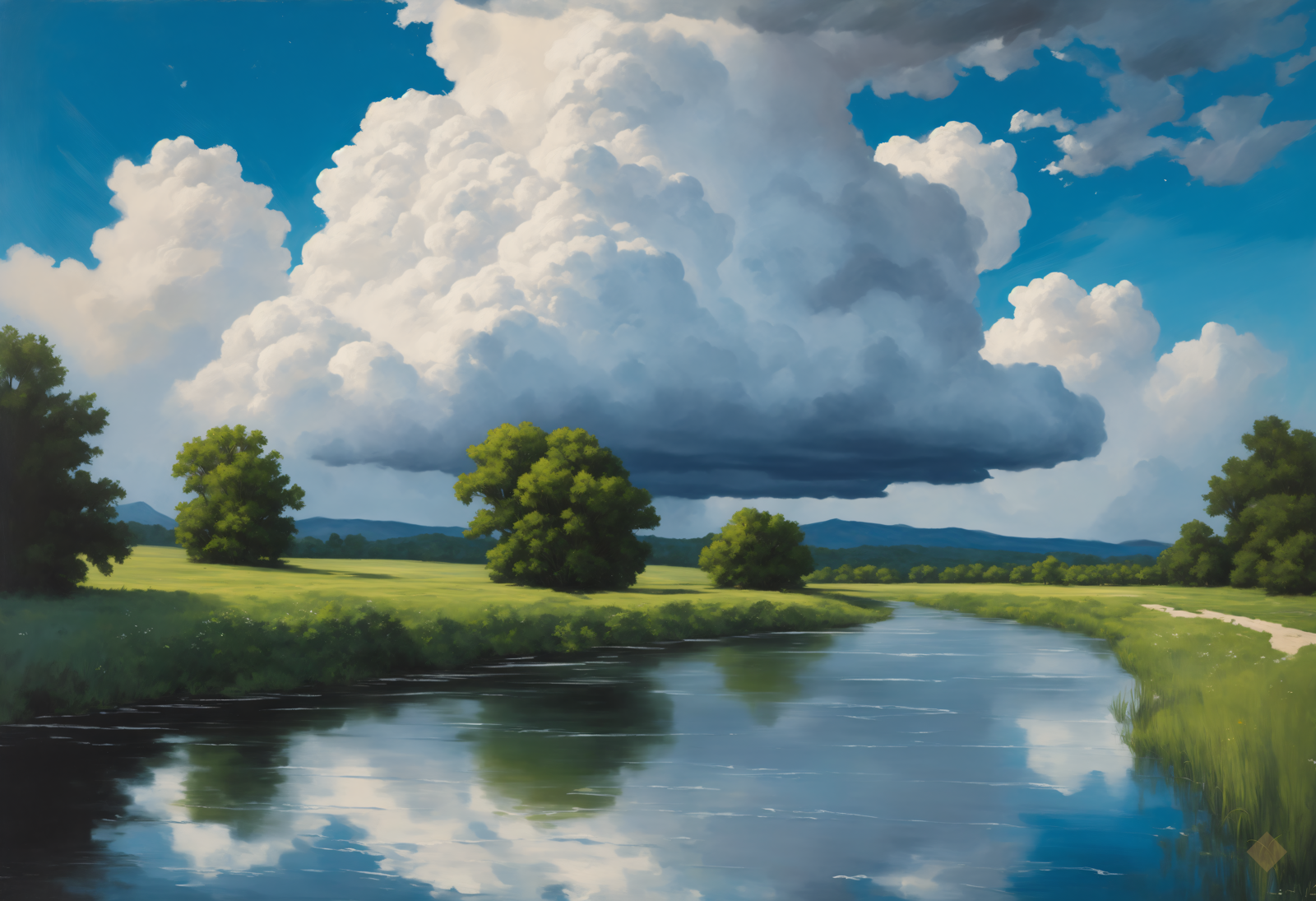 Thunderhead over River
