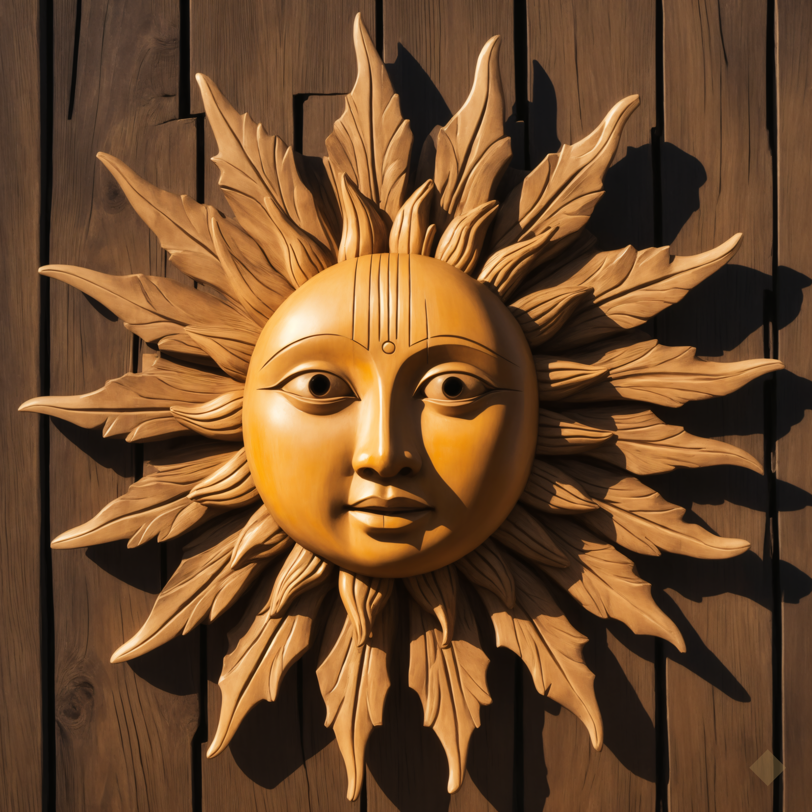 Sun Face Carving