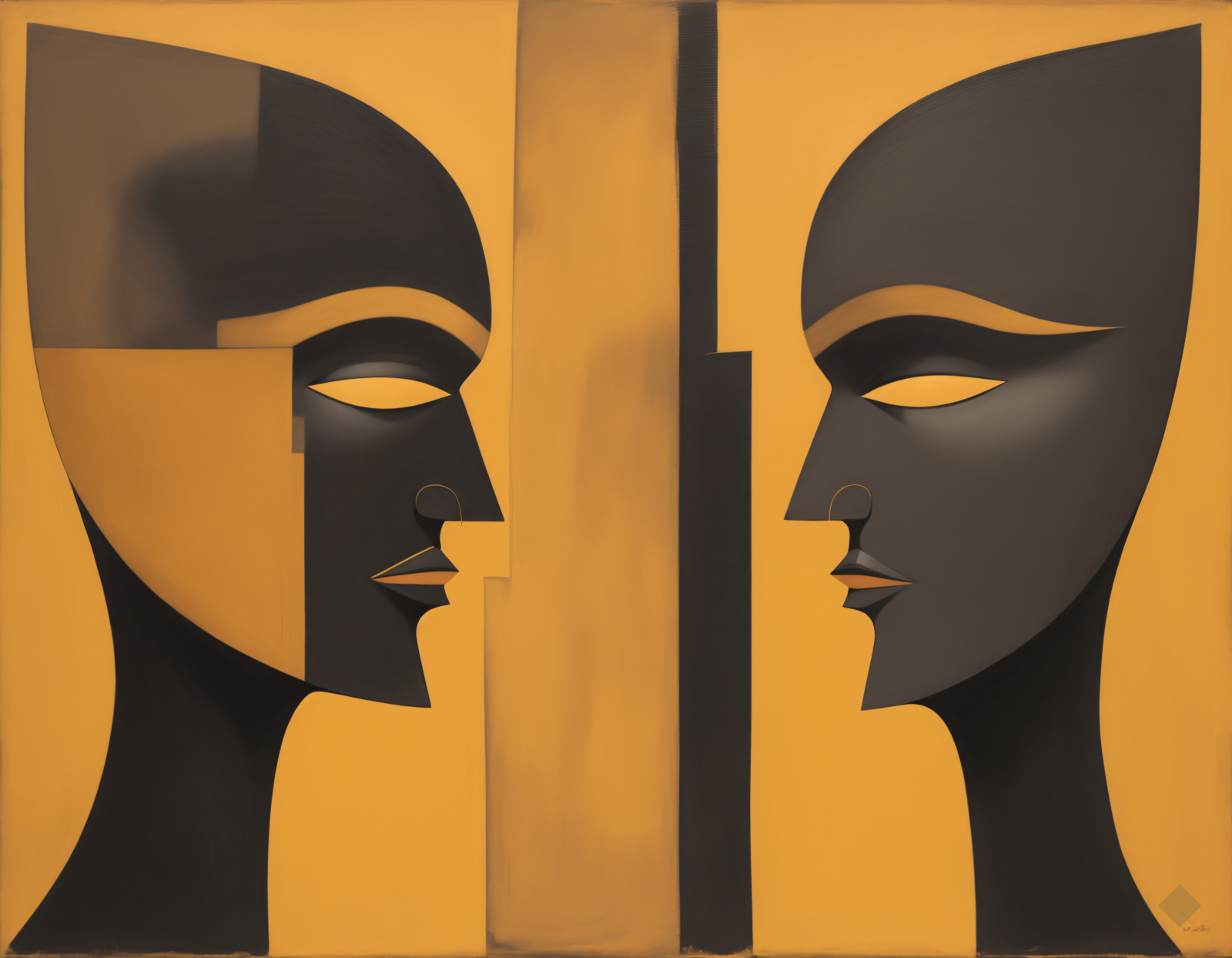 Two Masks Talking