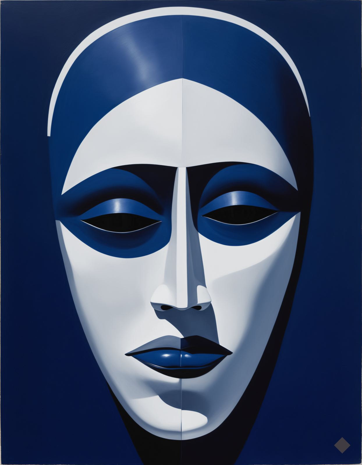 Mask on Indigo
