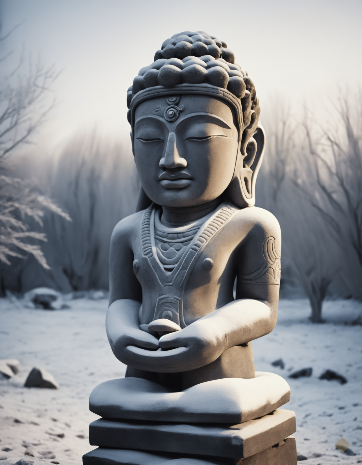 Idol in Snow