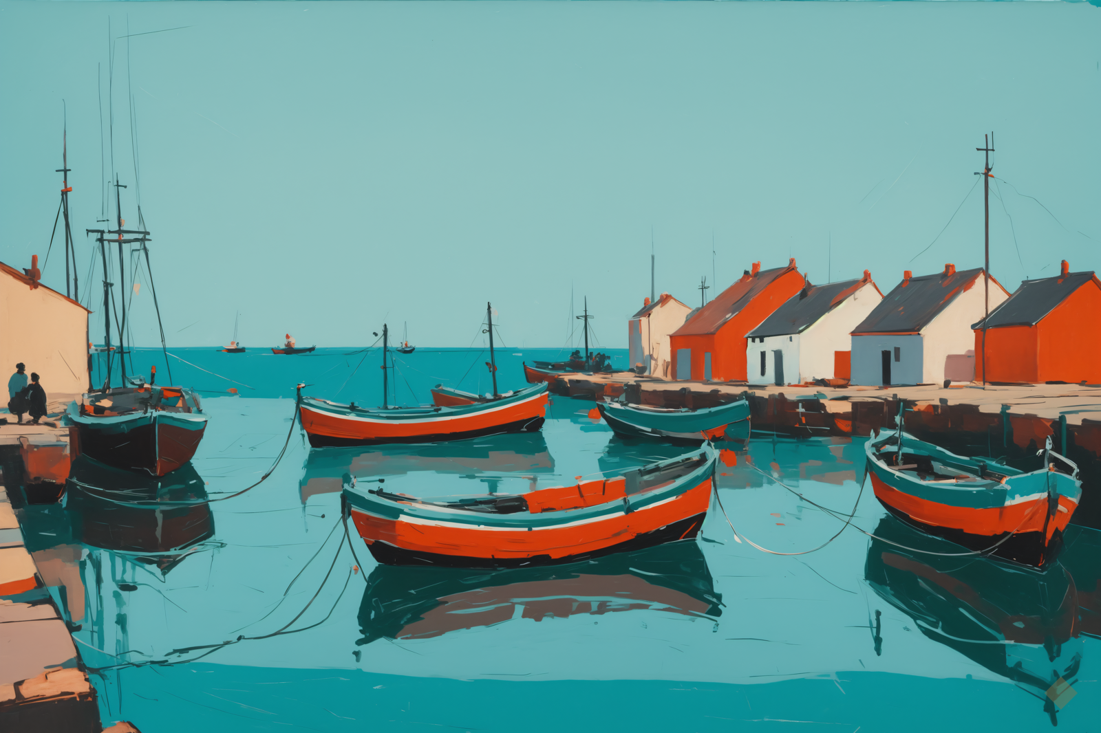 Harbour in Loud Colour