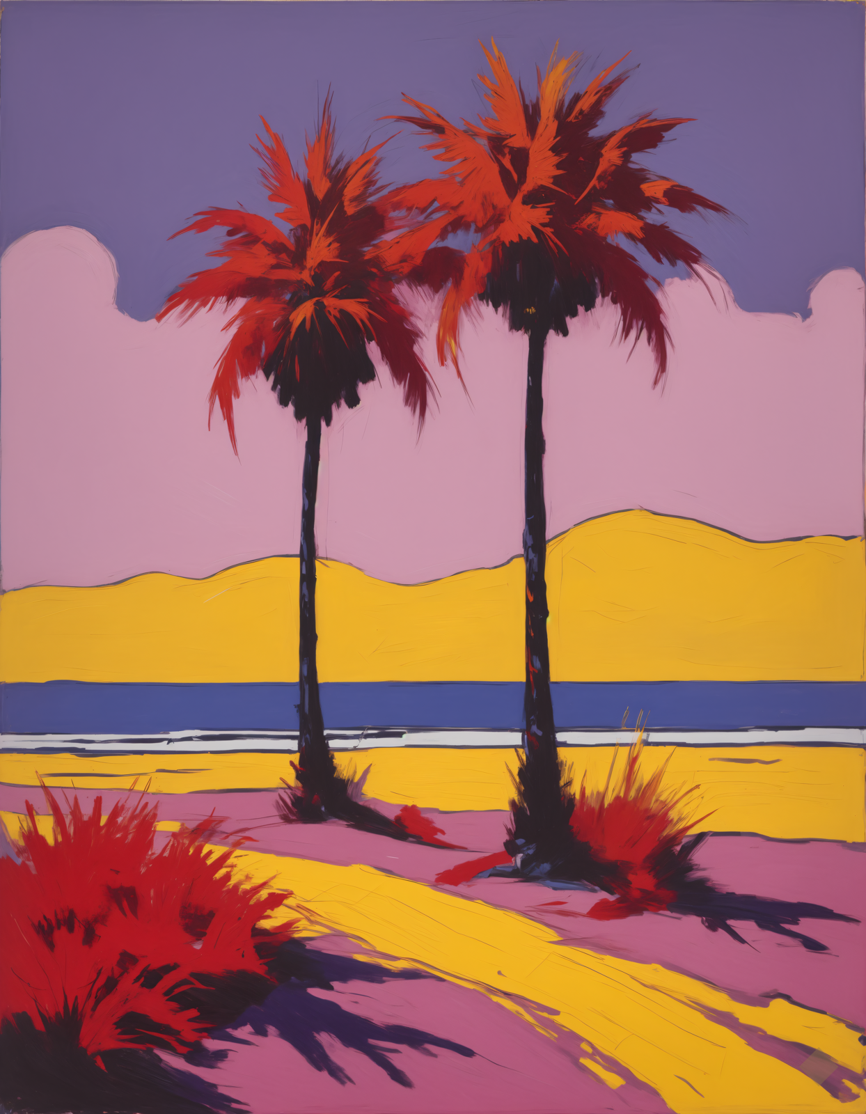 Crimson Palms