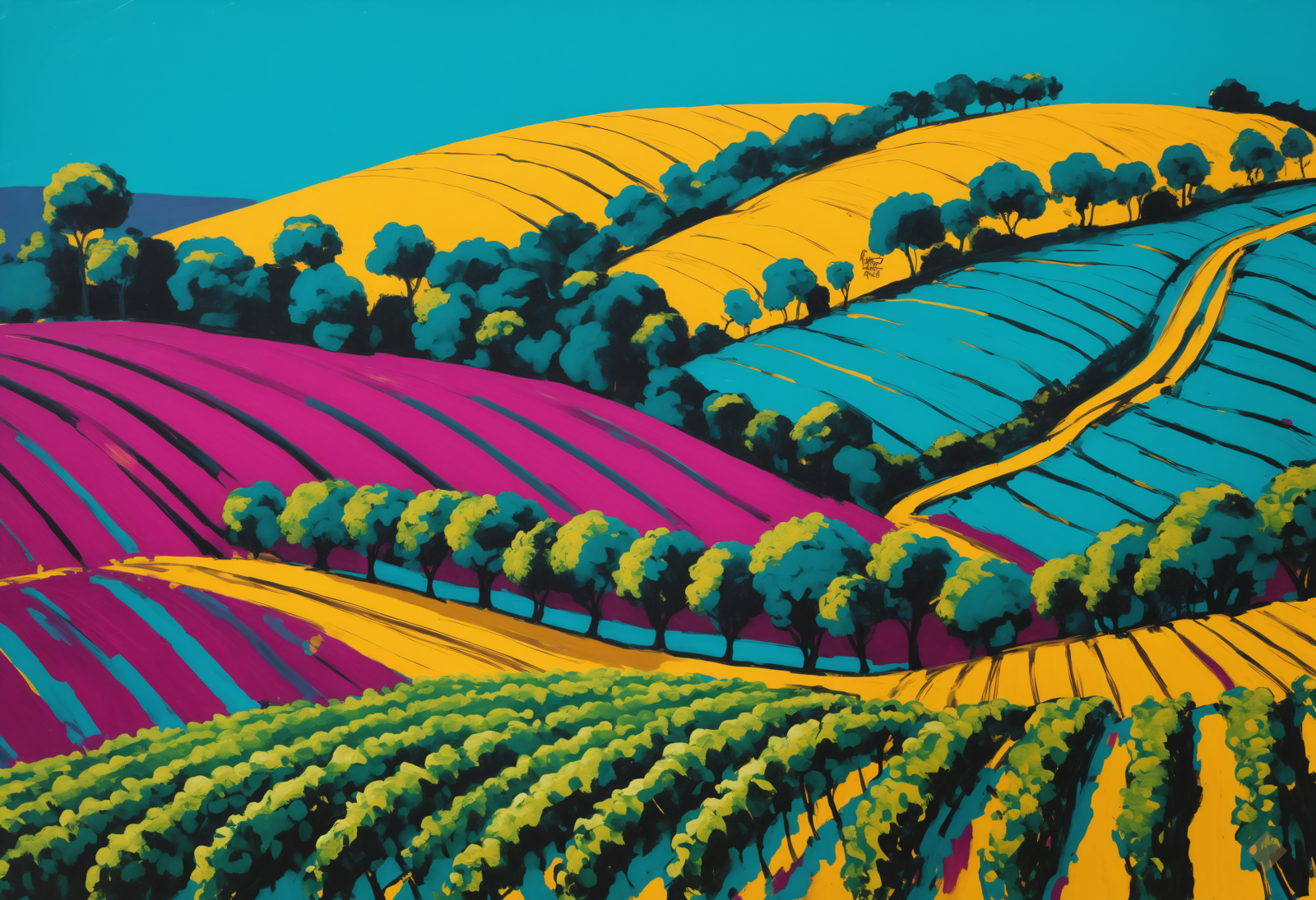 Turquoise Vineyard