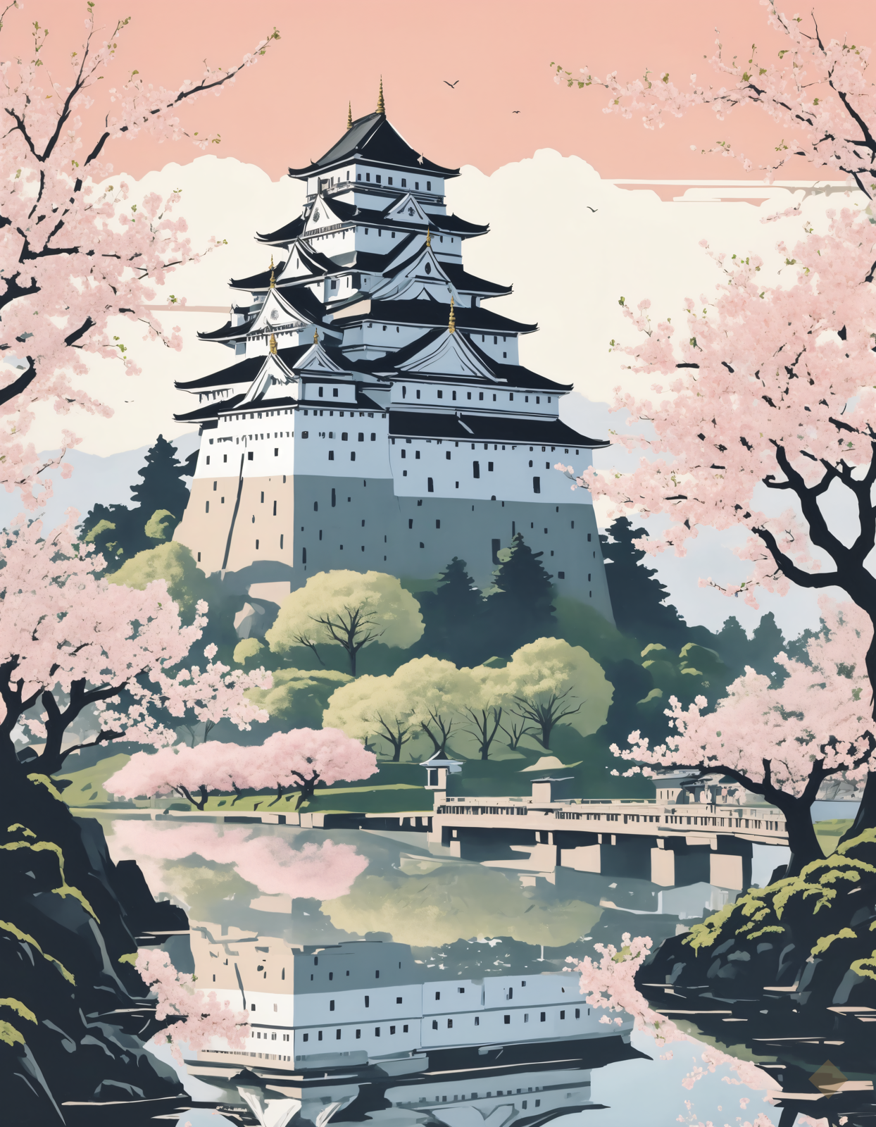 Castle Above the Cherries