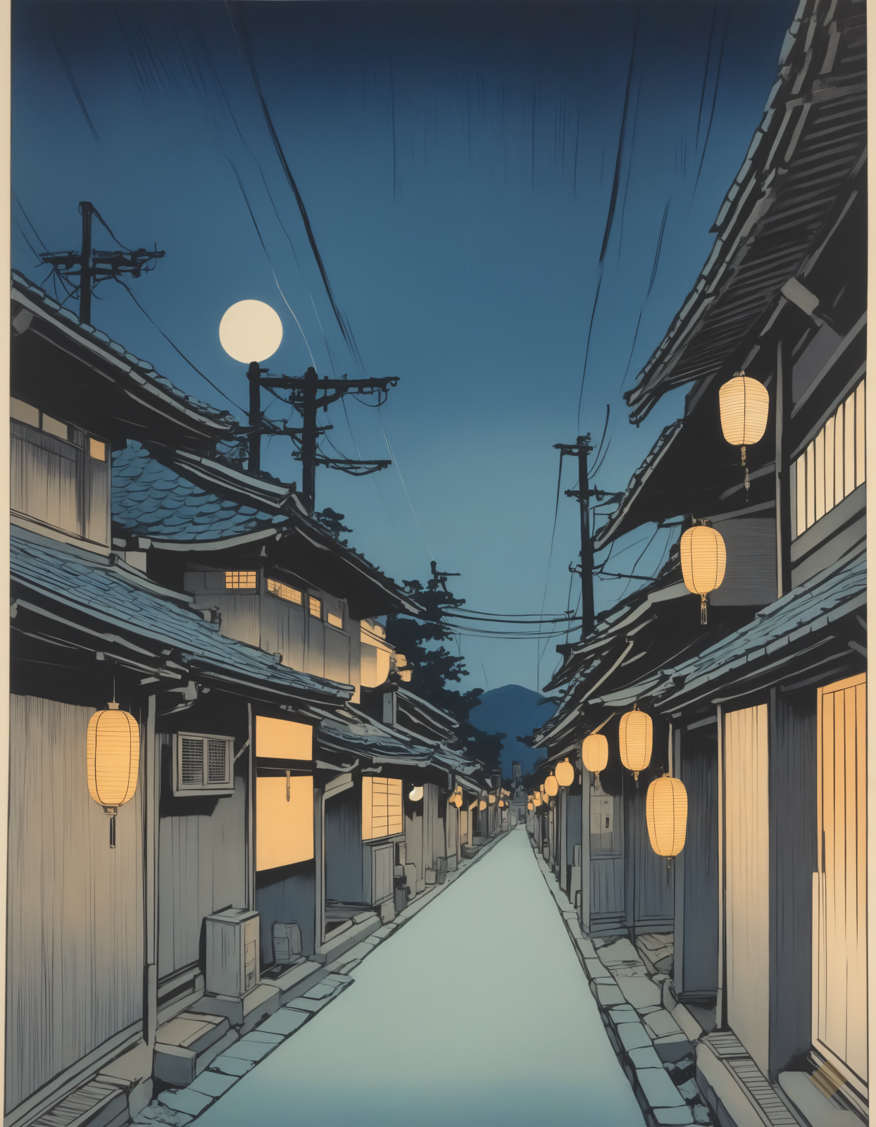 Teahouse Lane at Dusk